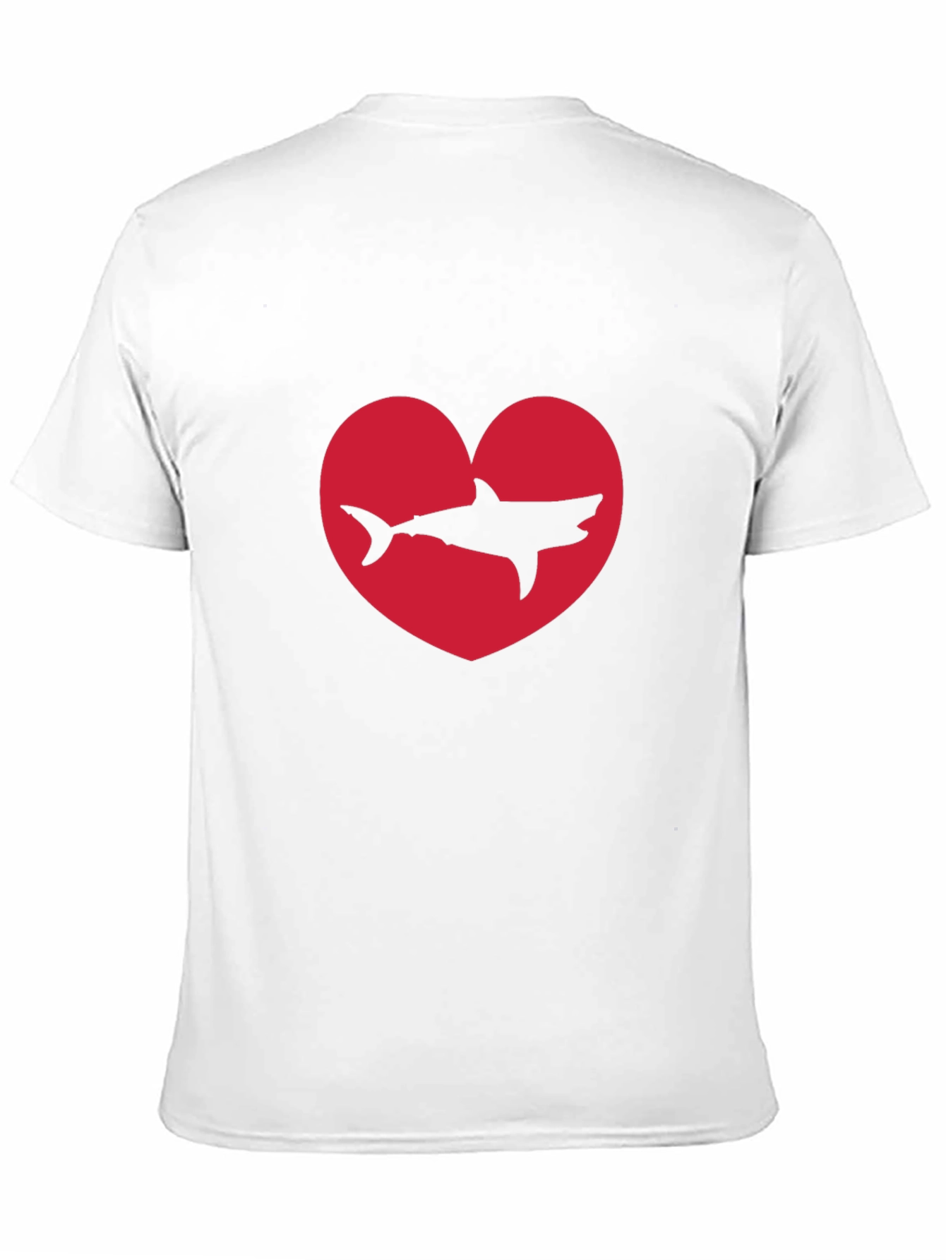 Black Shark Heart Black T-Shirt view 11