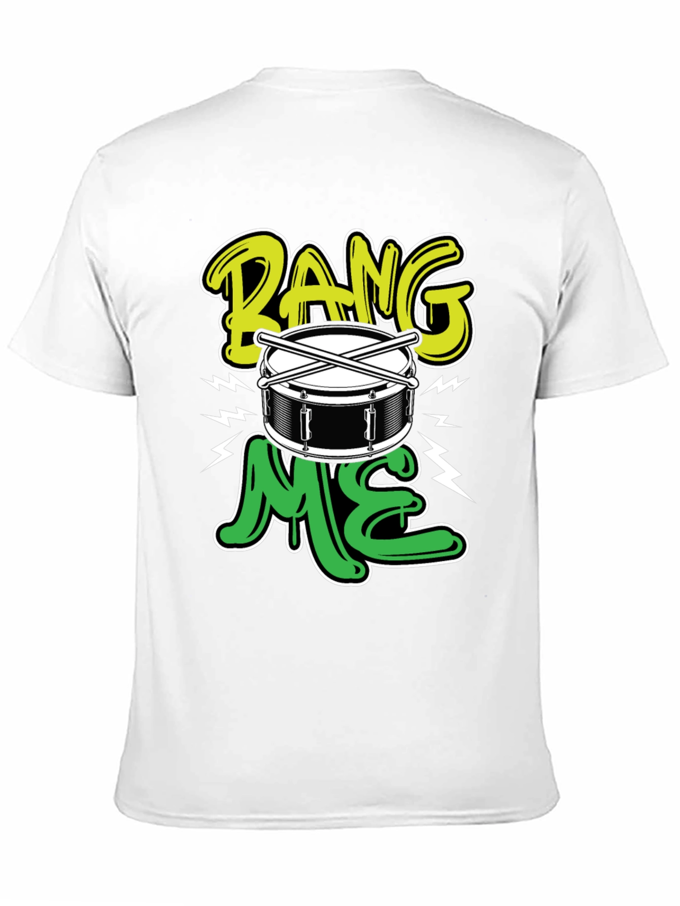 Black Bang Me Drummer T-Shirt view 11