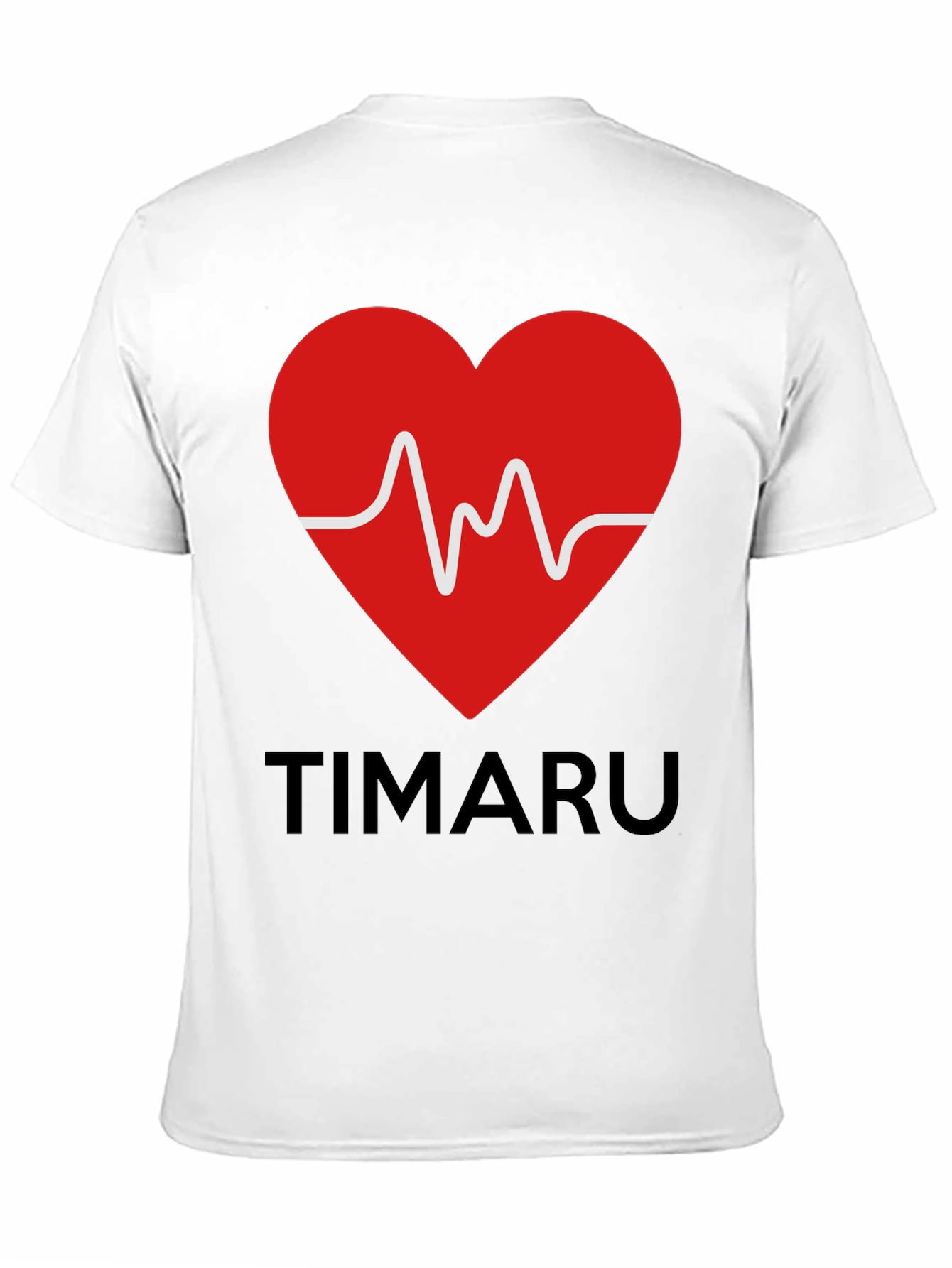 Black Timaru Heartbeat Graphic T-Shirt - Black view 11
