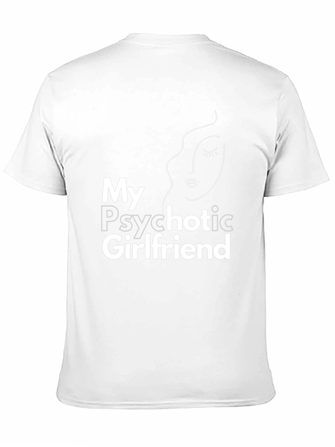 Black My Psychotic Girlfriend Graphic T-Shirt view 11