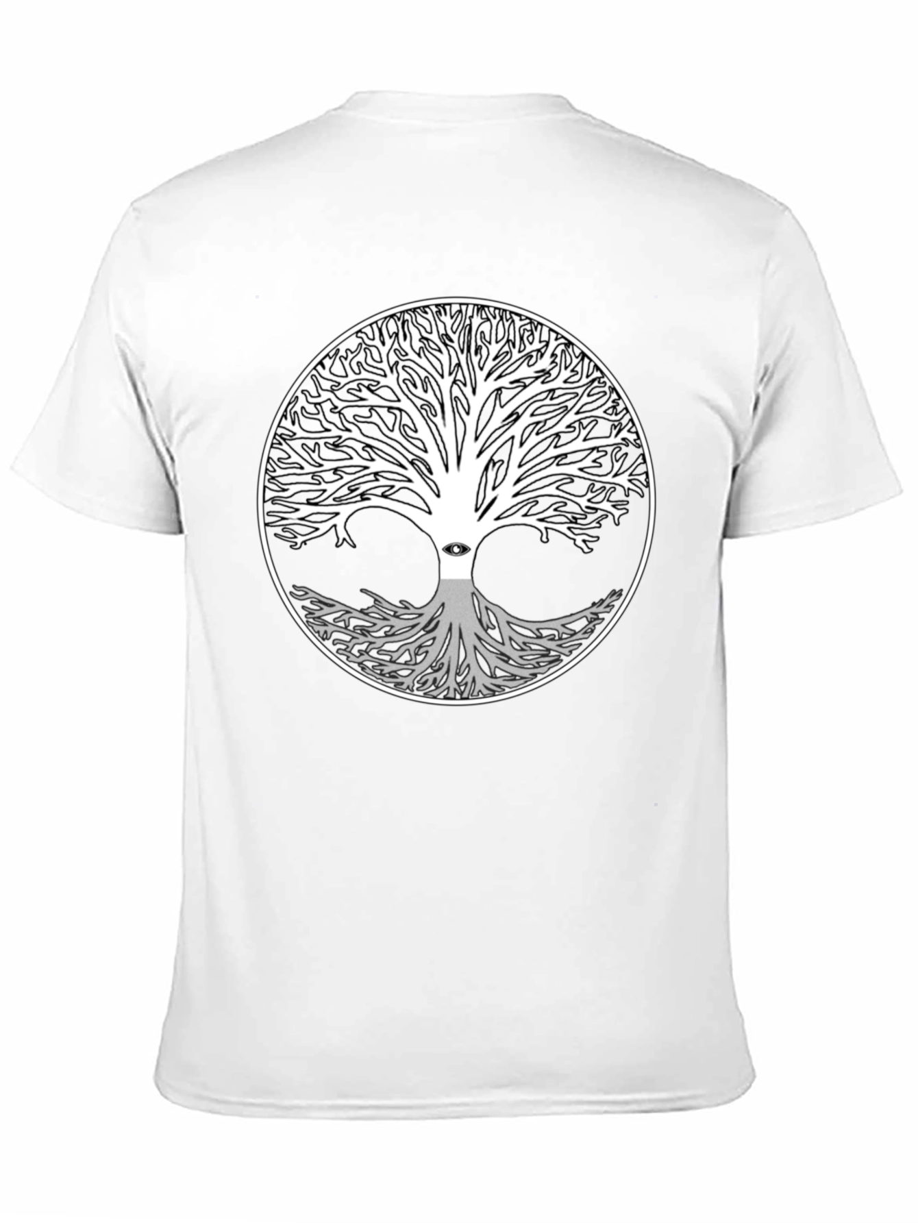Black Yggdrasil Tree of Life T-Shirt view 11