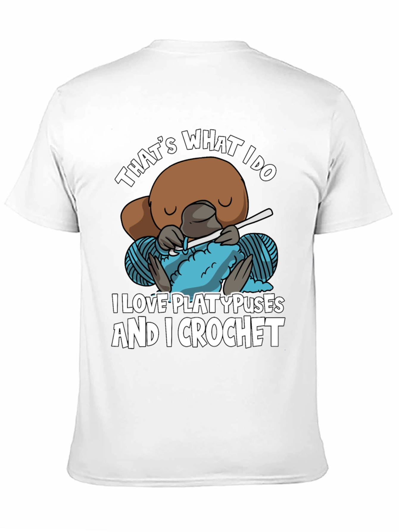 Black That's What I Do Platypus T-Shirt view 11