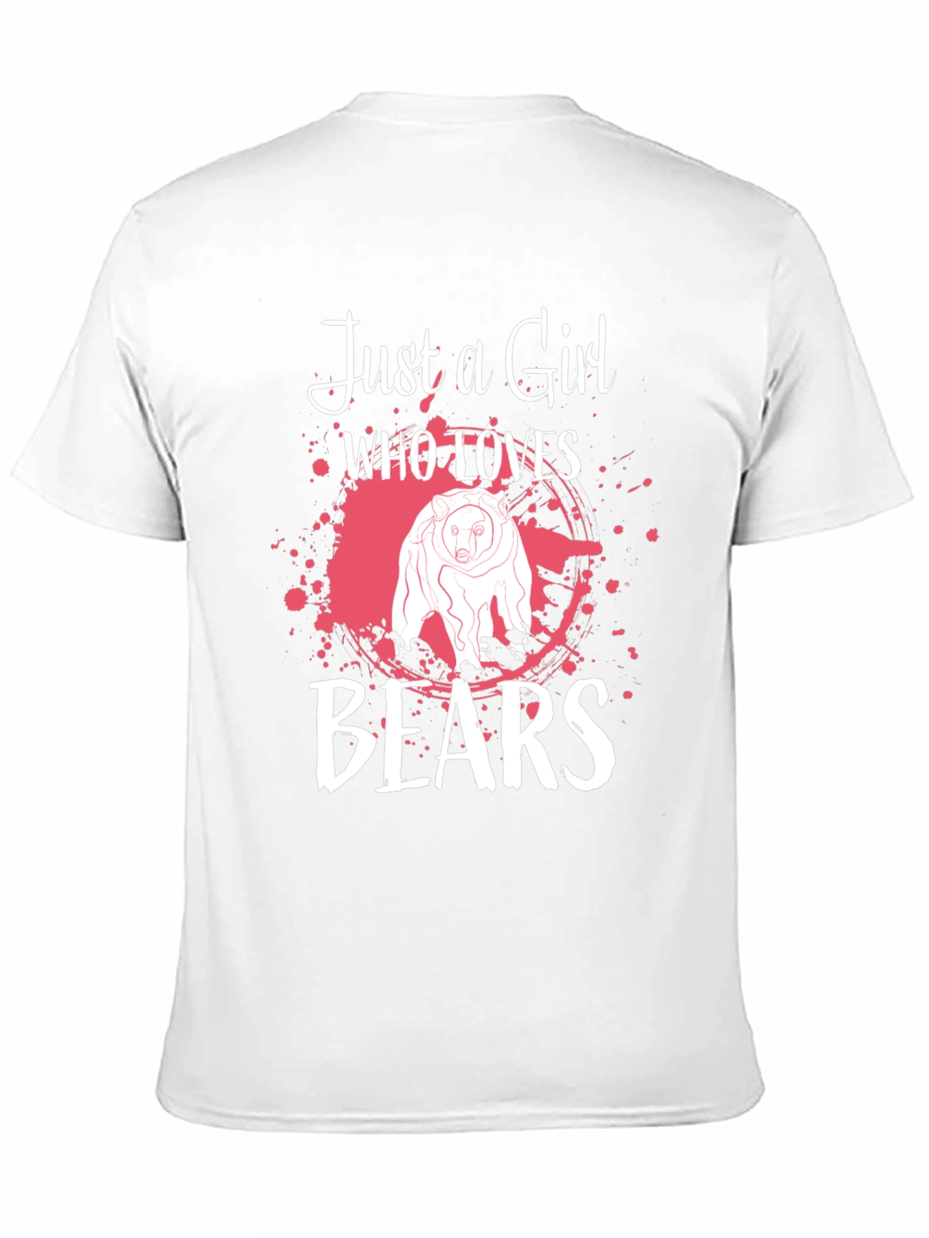 Black Just a Girl Who Loves Bears T-Shirt view 11