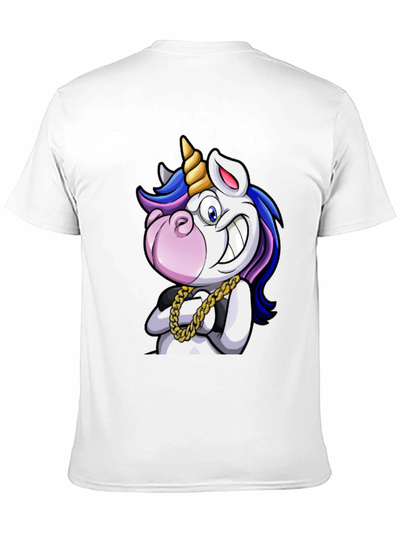 Black Unicorn Swag T-Shirt - Cartoon Graphic Tee view 11