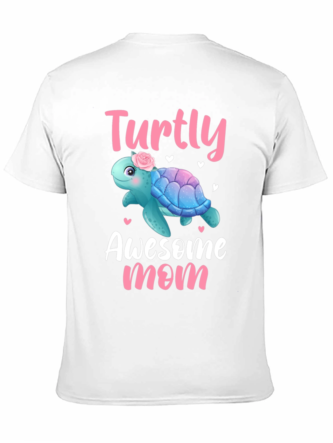 Black Turtly Awesome Mom T-Shirt - Cute Turtle Design view 11