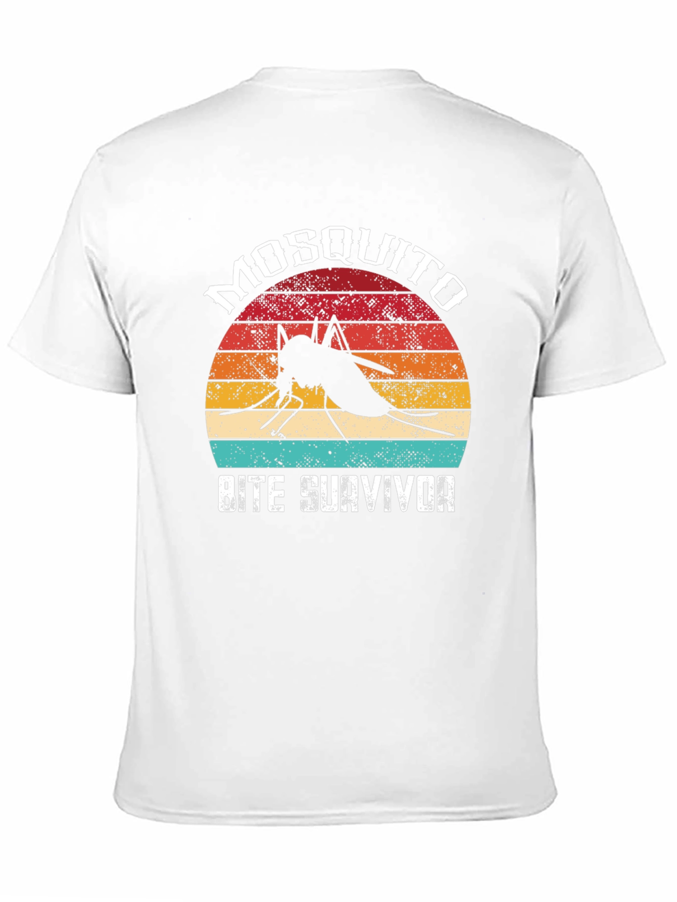 Black Mosquito Bite Survivor T-Shirt - Vintage Style  view 11