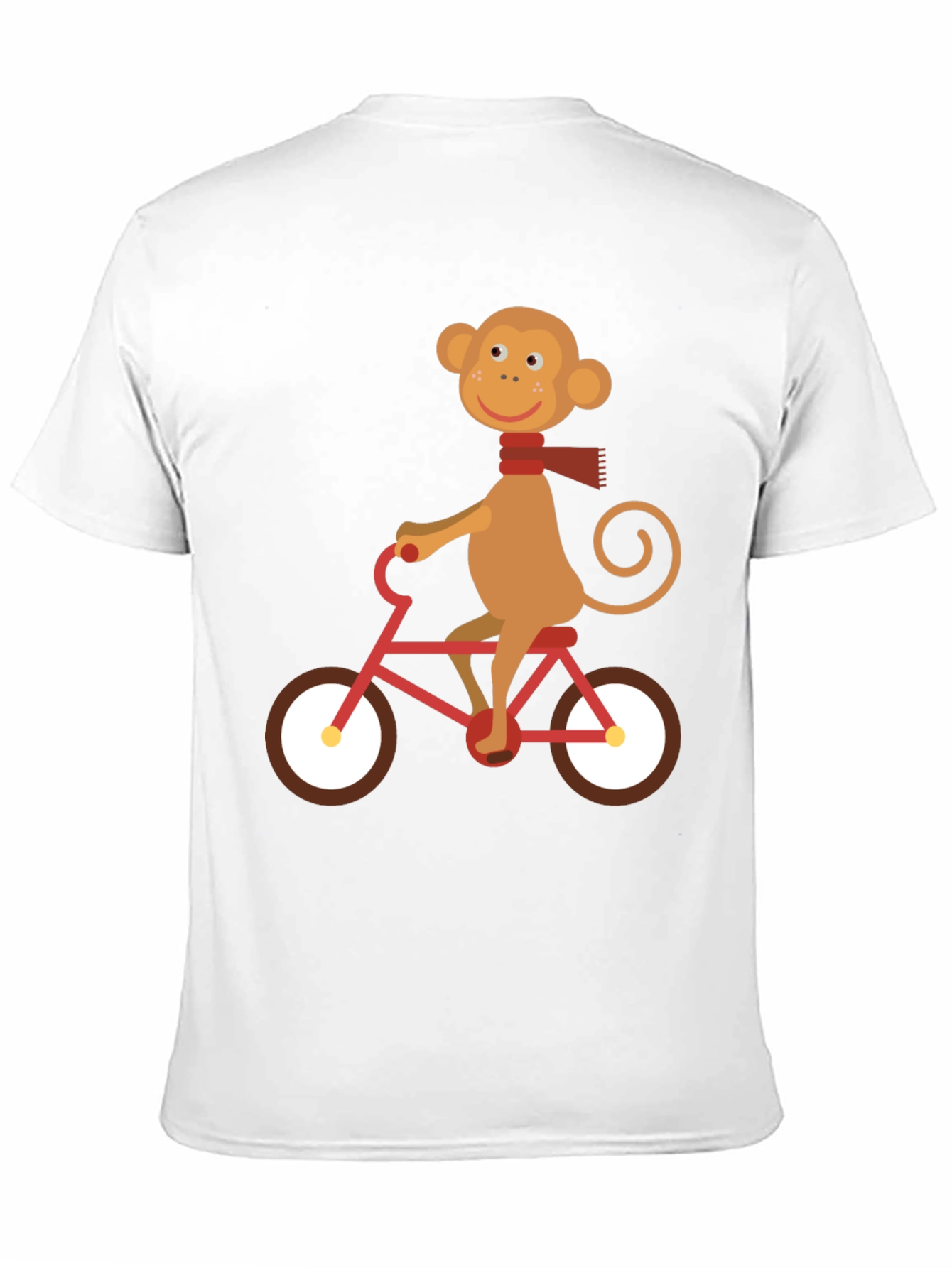 Black Monkey on Bike Graphic Tee - Fun & Unique Design view 11