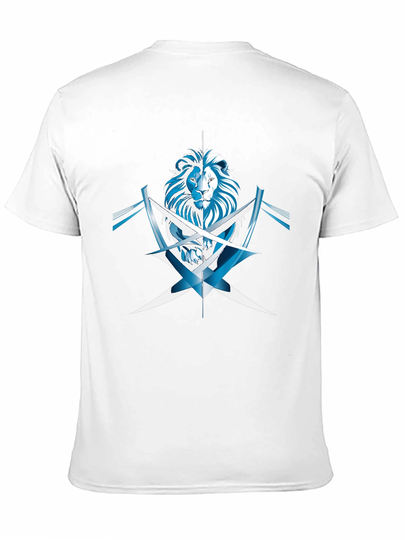 Black Lion Graphic Print Black T-Shirt view 11