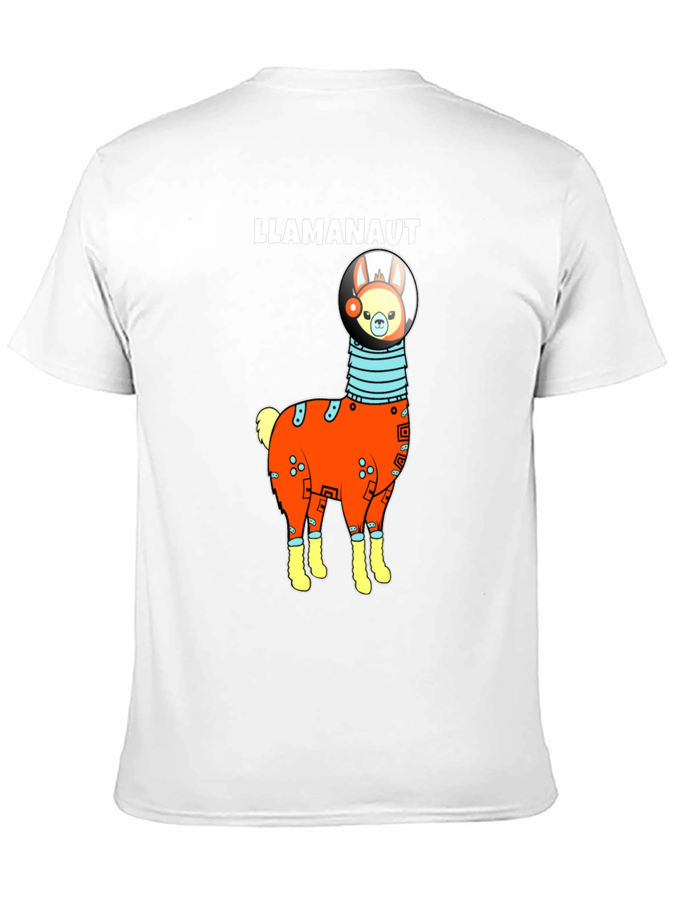 Black Llama Astronaut Graphic T-Shirt view 11