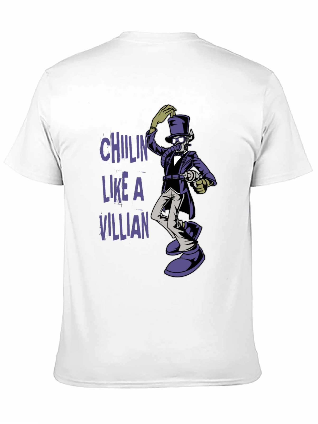 Black Chillin' Like a Villain Graphic Tee view 11