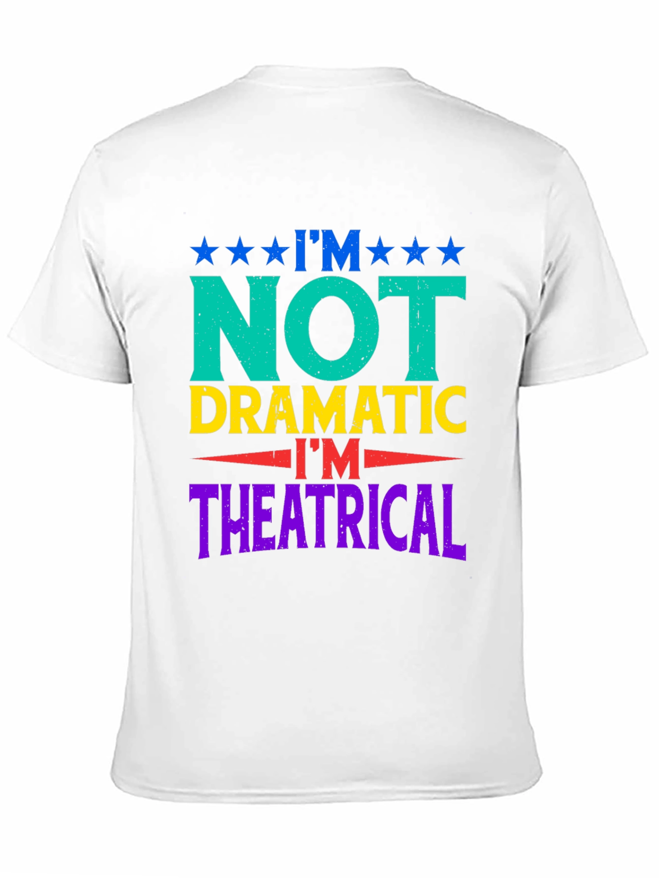 Black I'm Not Dramatic T-Shirt - Theatrical Humor Tee view 11