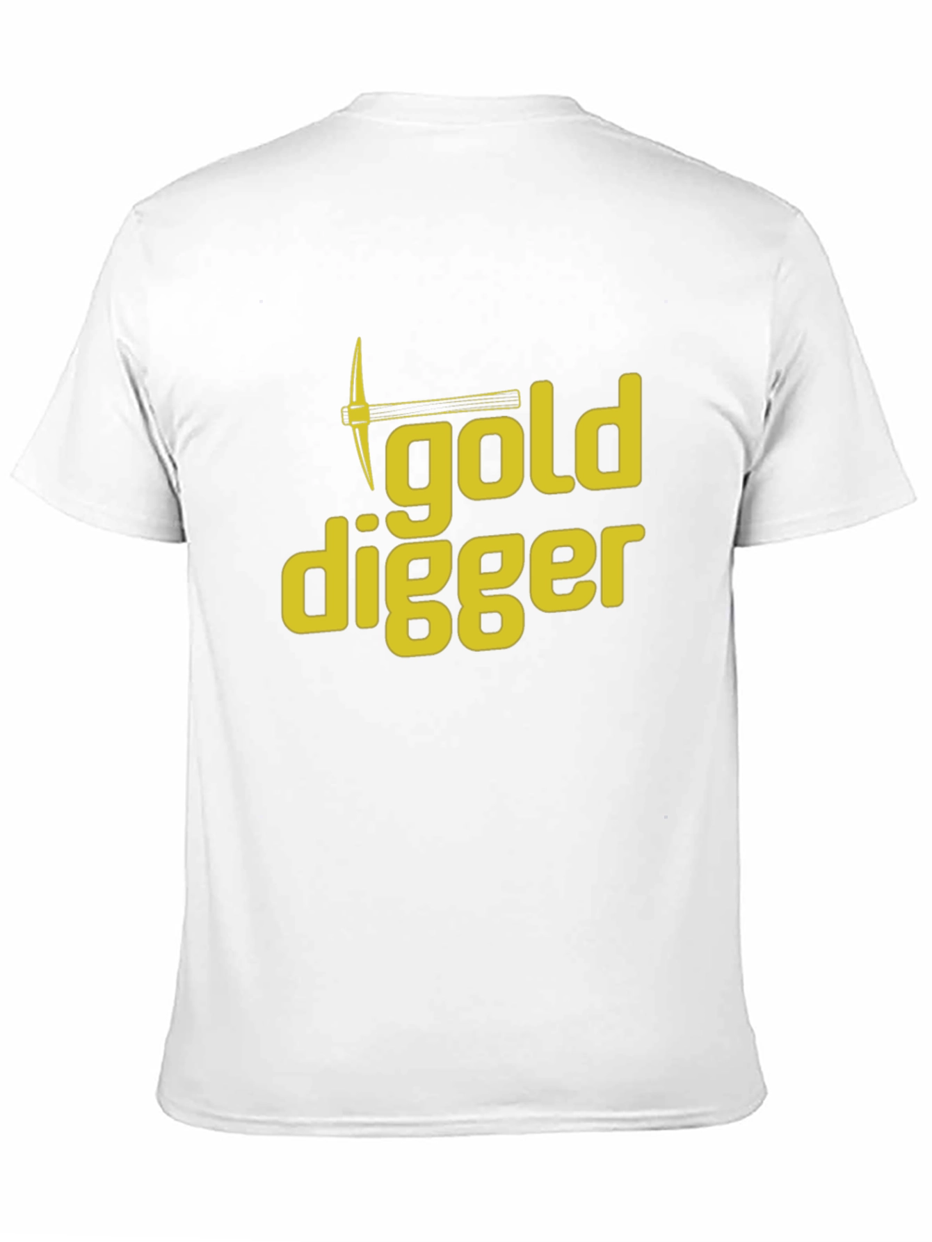 Black Gold Digger Graphic Tee - Humorous Crew Neck T-Shirt view 11