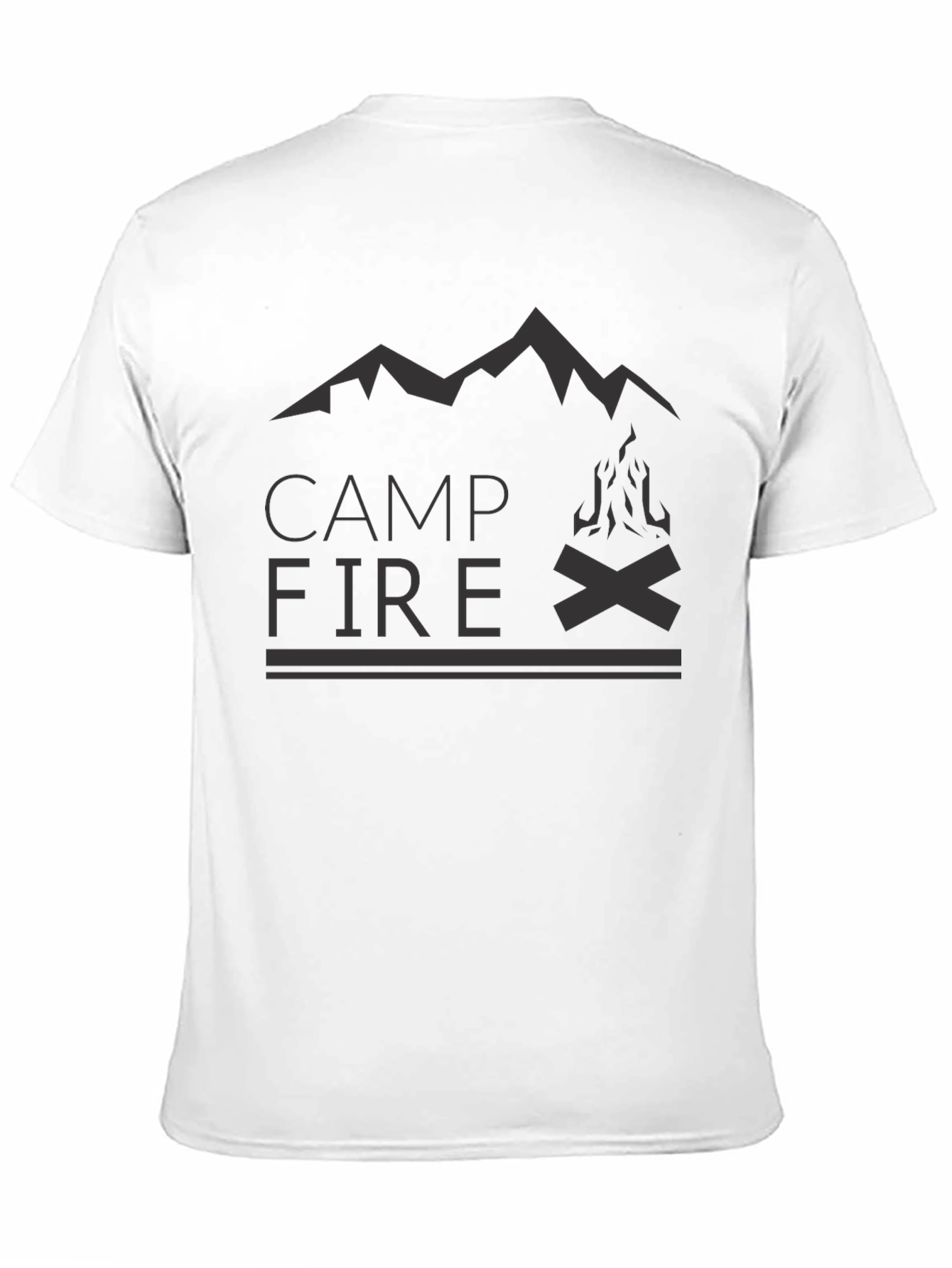 Black Campfire Graphic Tee - Black Adventure Shirt view 11