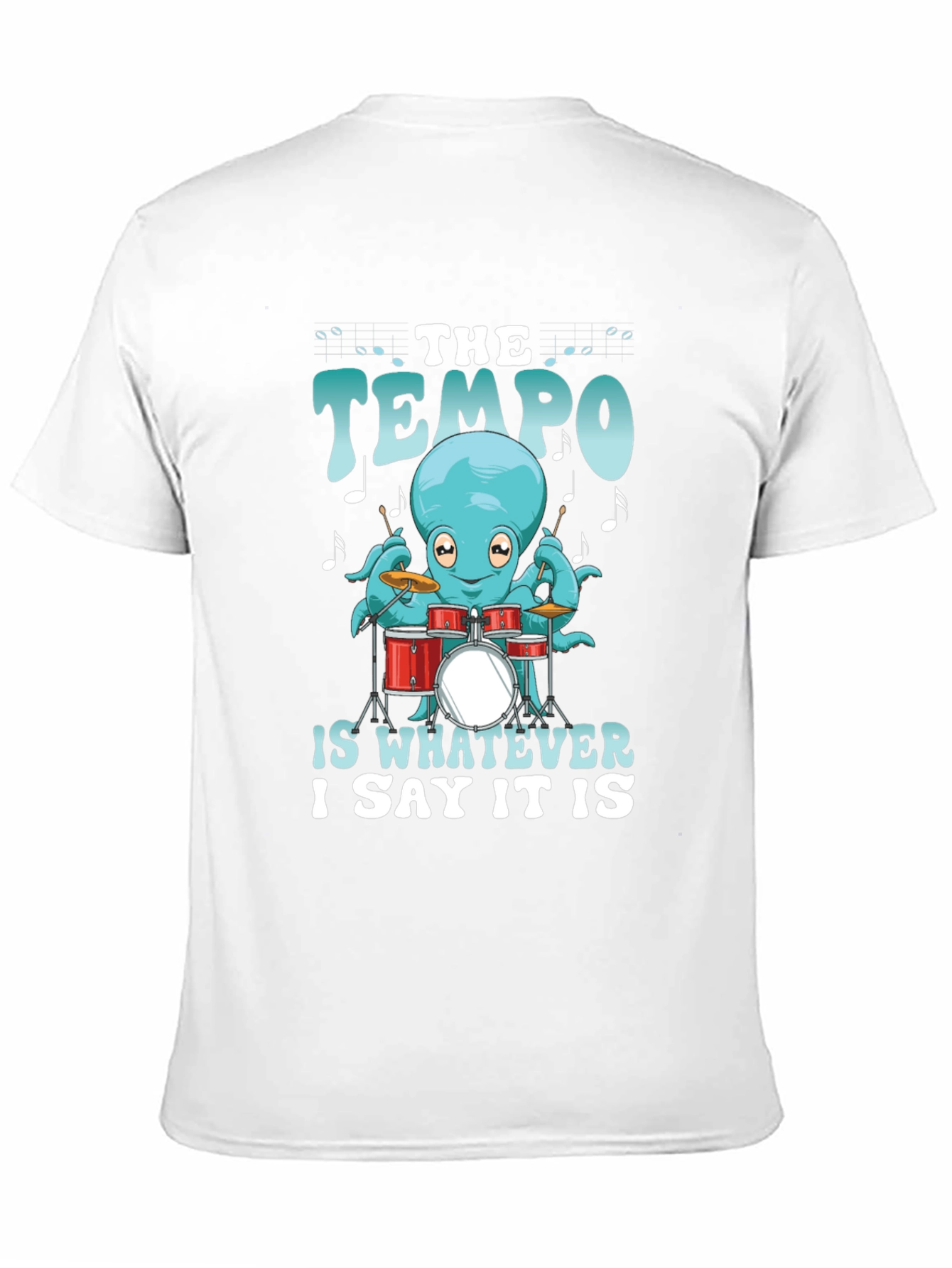 Black Octopus Drummer Tee - The Tempo Is Whatever I Say It Is view 11