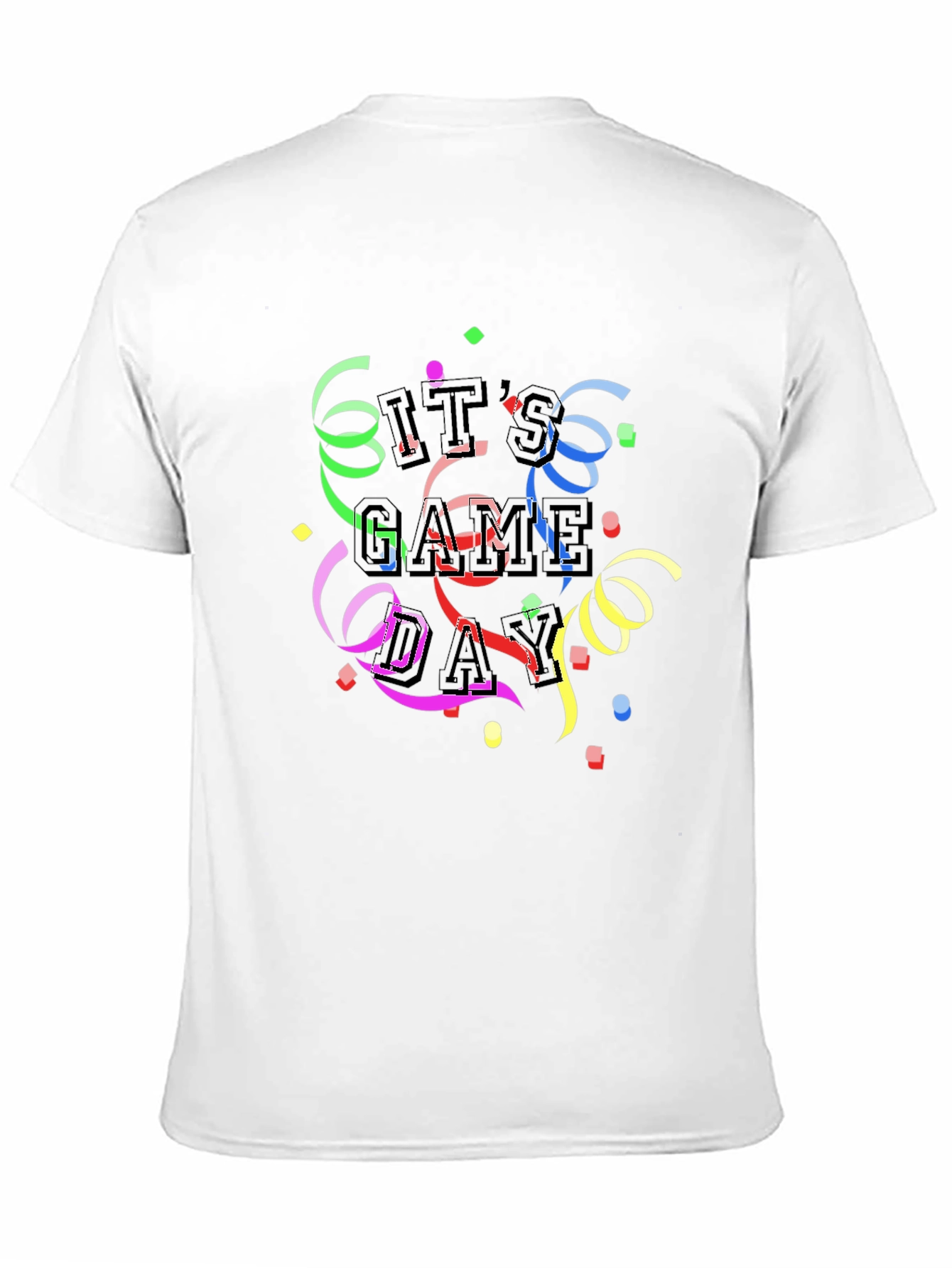 Black It's Game Day! Crew Neck T-Shirt view 11