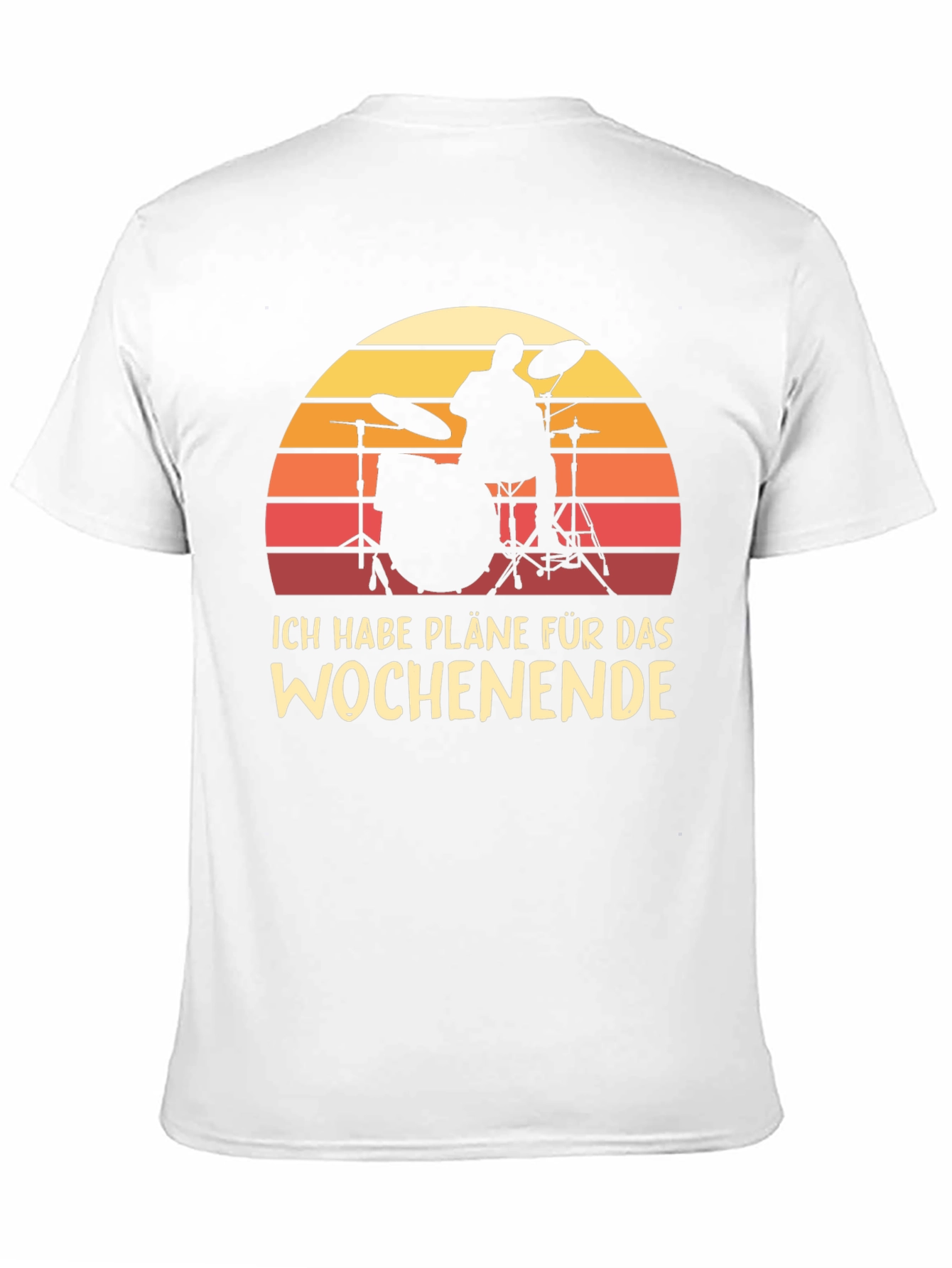 Black Drummer Weekend Plans T-Shirt - Black view 11