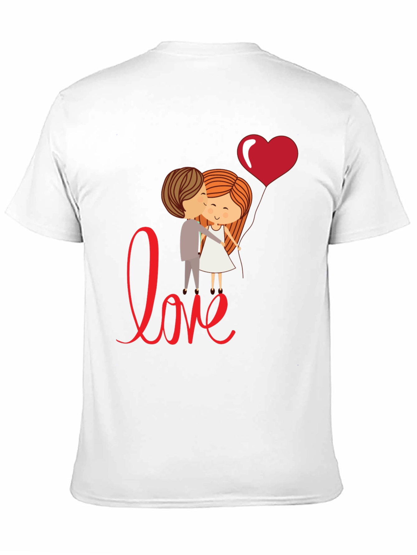 Black Love Couple T-Shirt, Cute Valentine's Day Gift view 11
