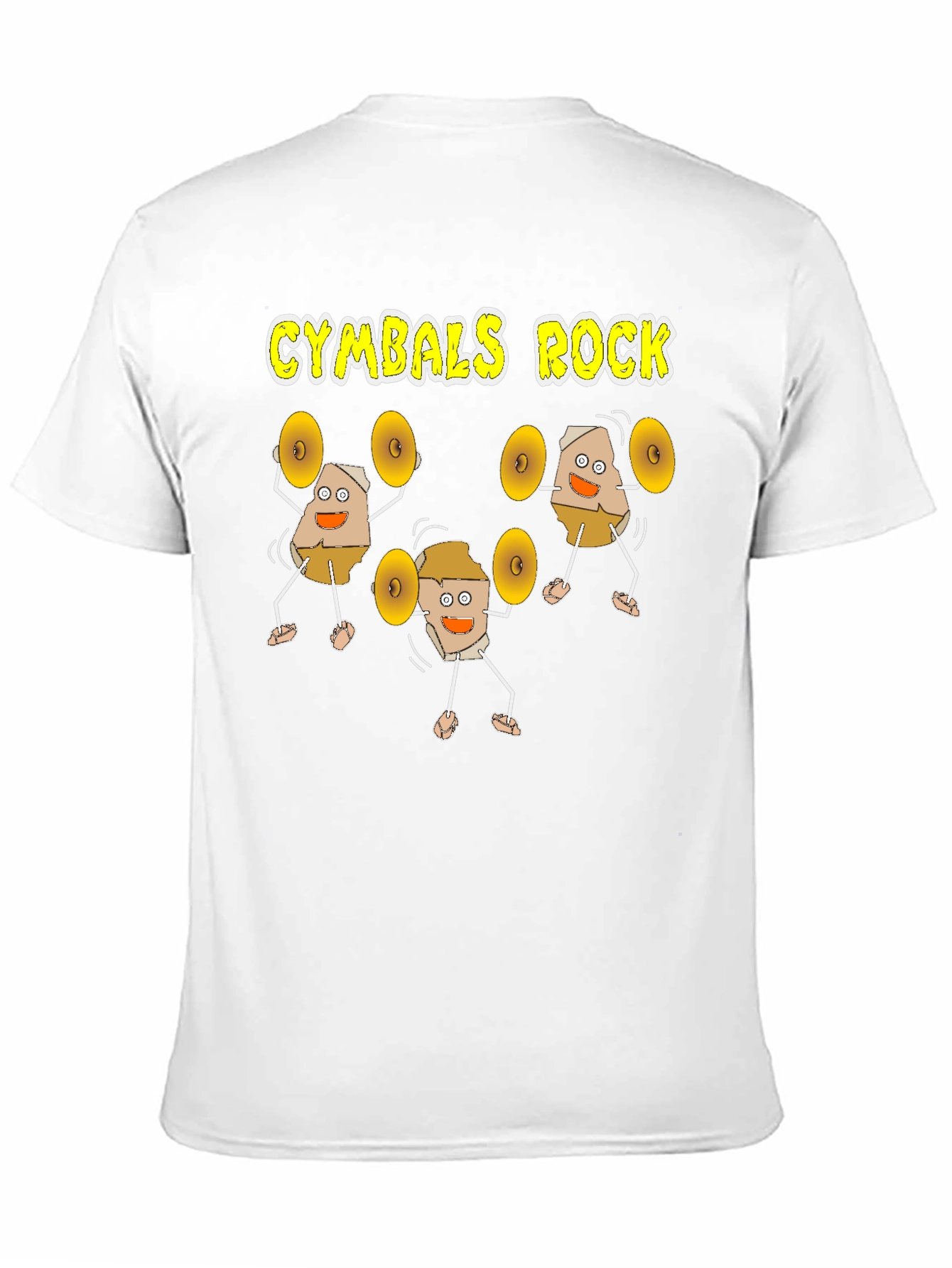 Black Cymbals Rock Funny Musician T-Shirt view 11
