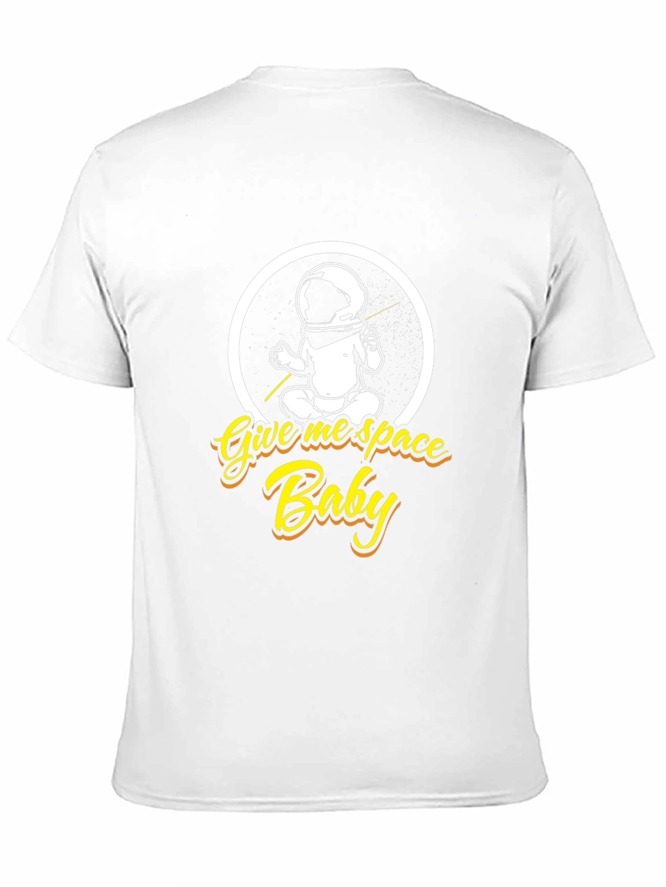 Black Give Me Space Baby Black Graphic T-Shirt view 11