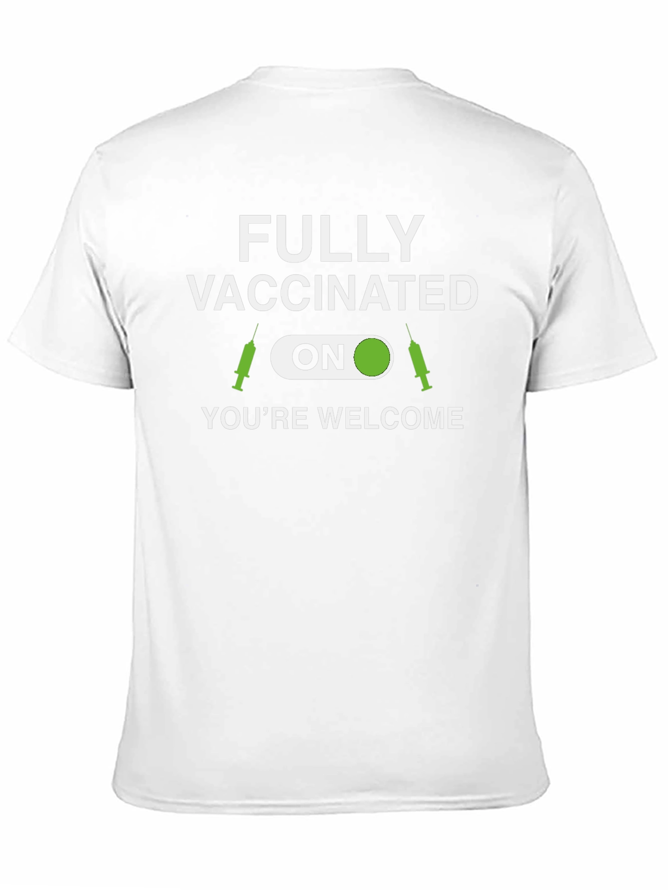 Black Fully Vaccinated T-Shirt - You're Welcome! view 11