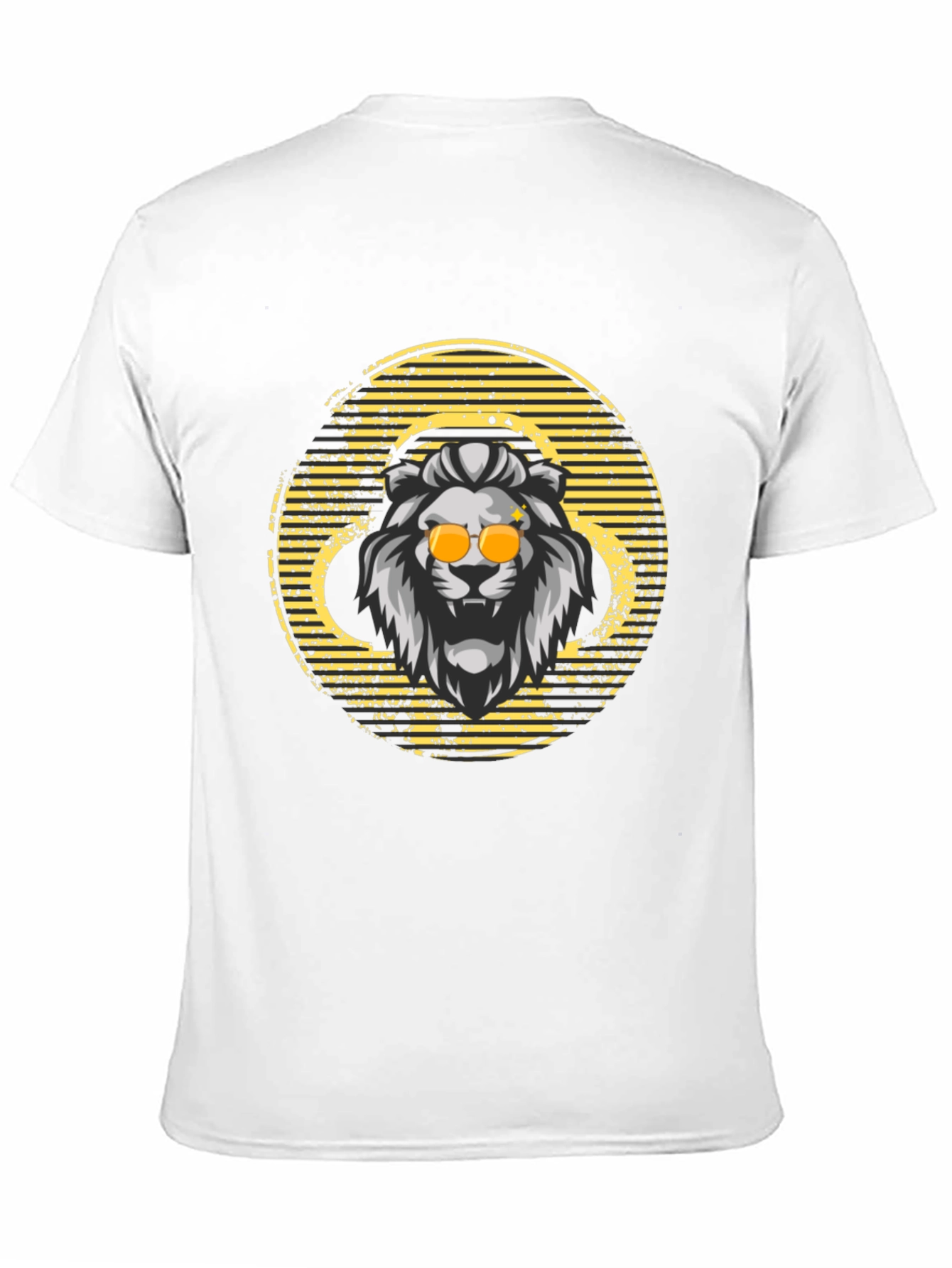 Black Cool Lion Graphic Tee view 11