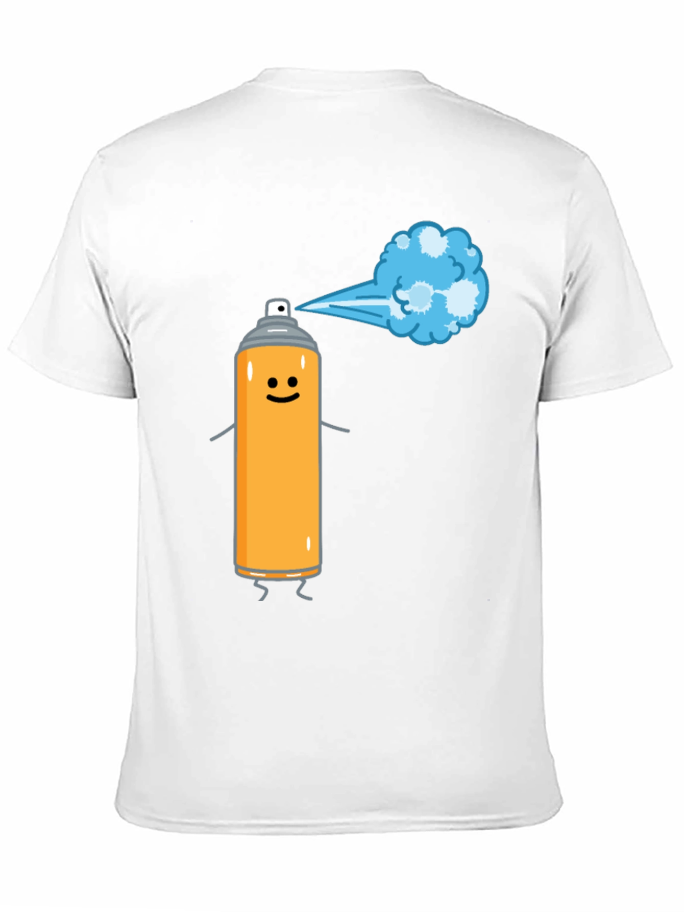 Black Funny Spray Paint Graphic Tee view 11