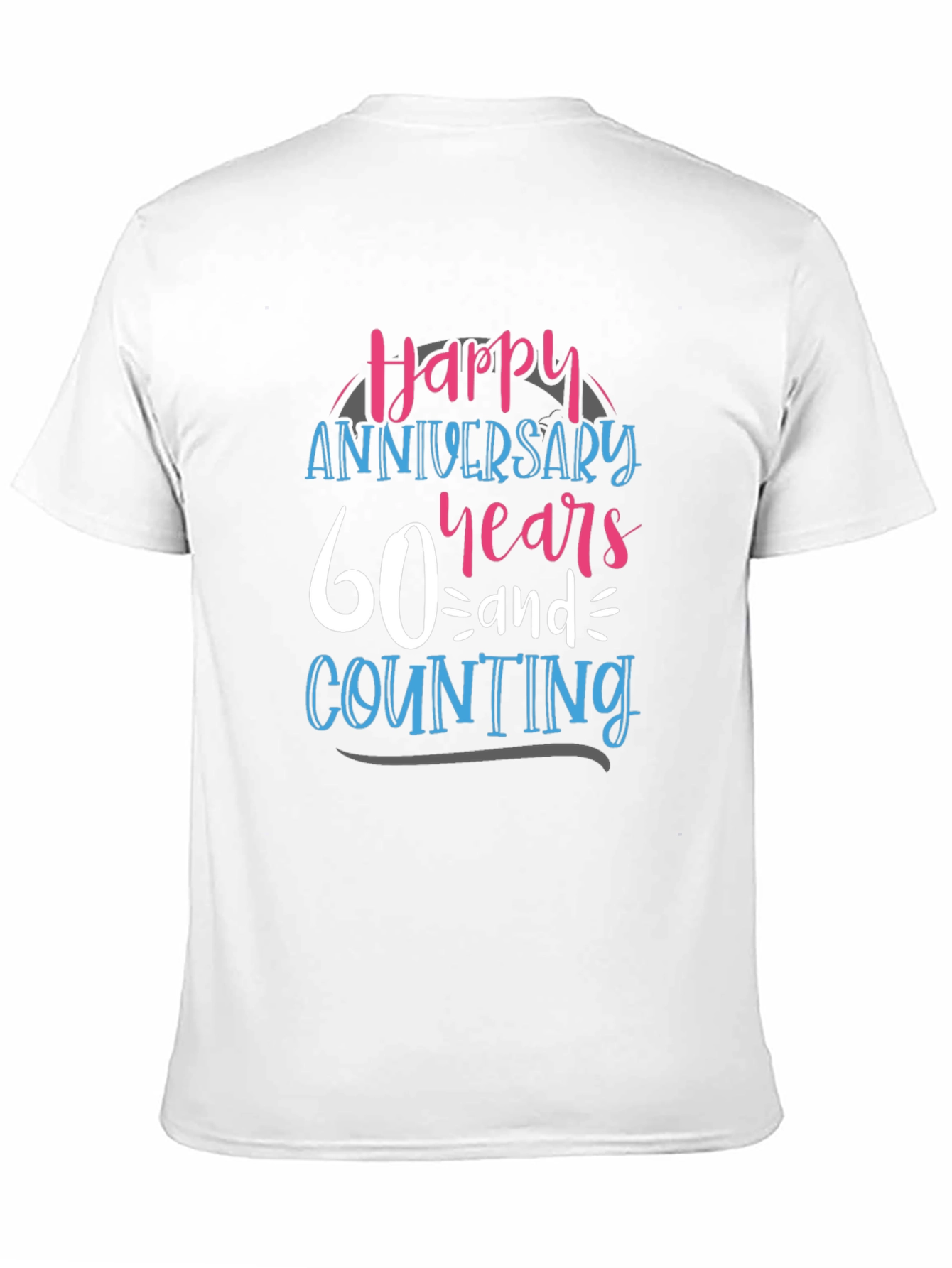 Black Happy 60th Anniversary T-Shirt view 11