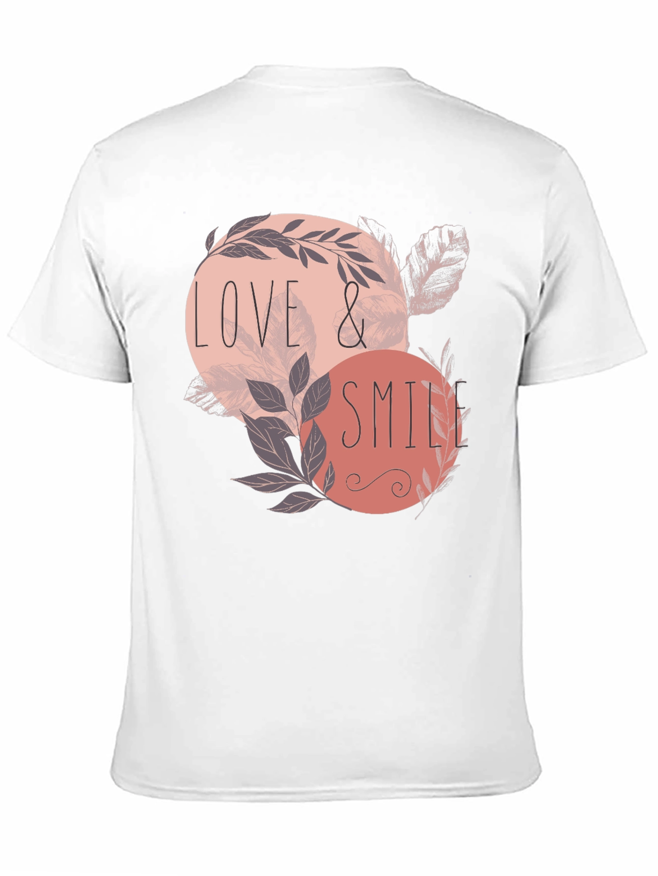 Black Love & Smile Graphic Tee - Men's Black T-Shirt view 11