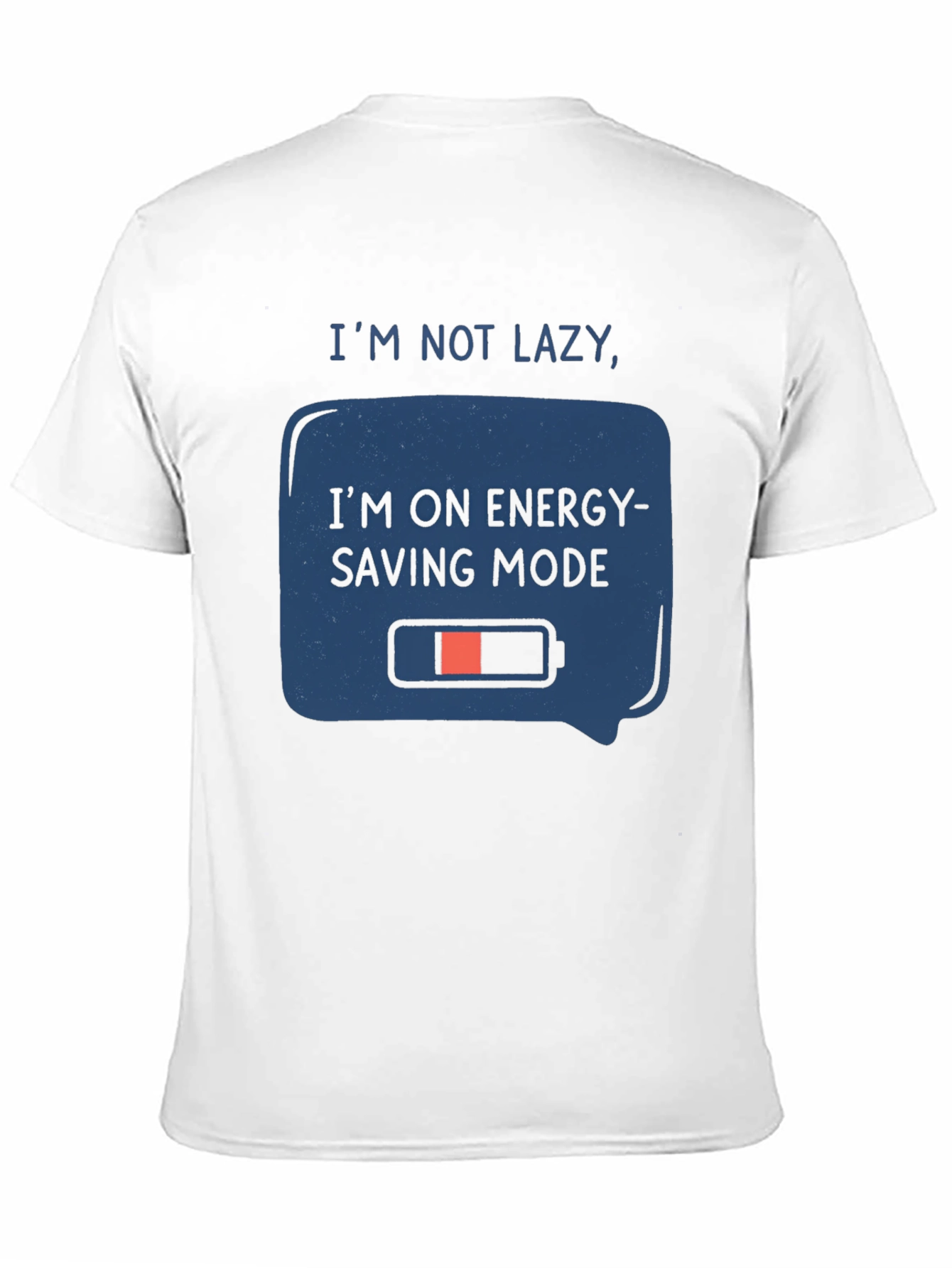 Black Energy Saving Mode Graphic Tee view 11