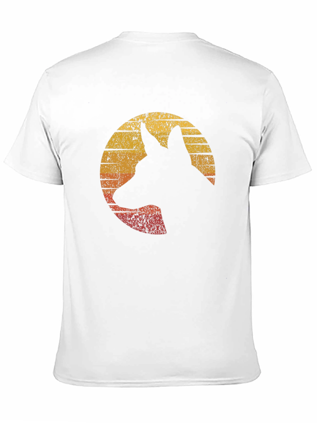 Black German Shepherd Silhouette Graphic Tee view 11