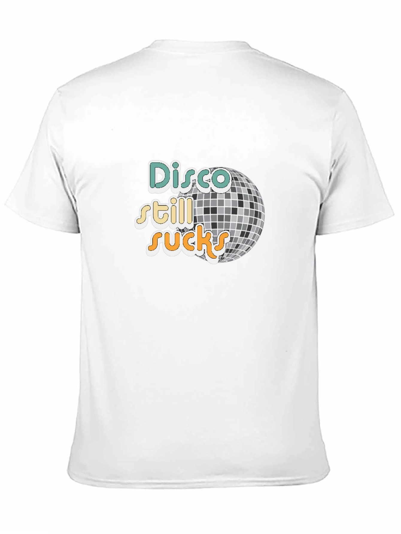 Black Disco Still Sucks T-Shirt - Retro Anti-Disco Graphic Tee view 11