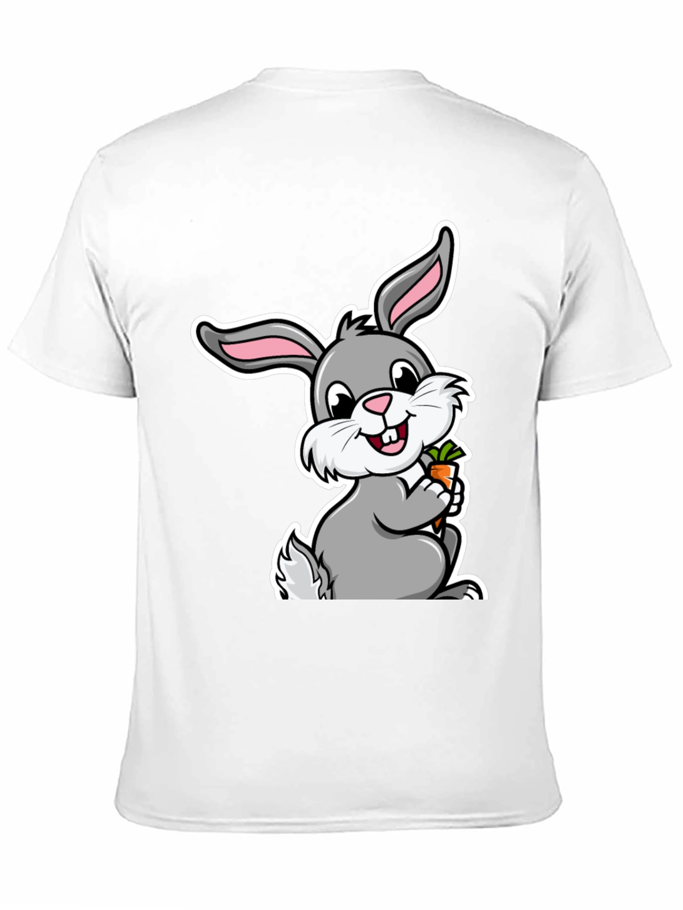 Black Cute Bunny Graphic T-Shirt - Easter Gift view 11