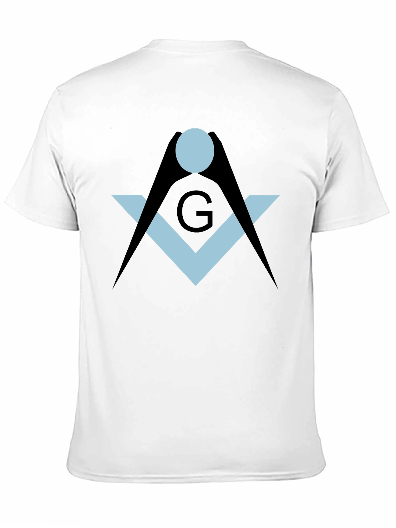 Black Masonic Symbol Black T-Shirt view 11