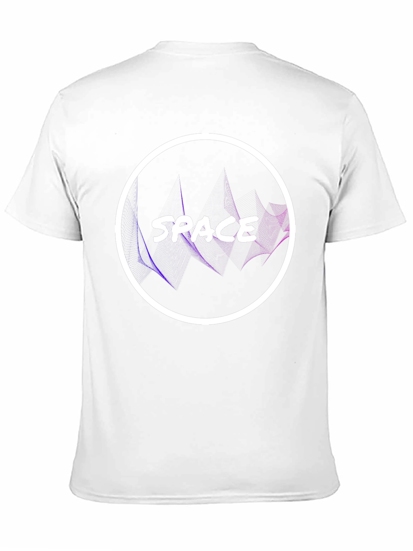 Black Space Graphic Tee - Modern Circle Design view 11