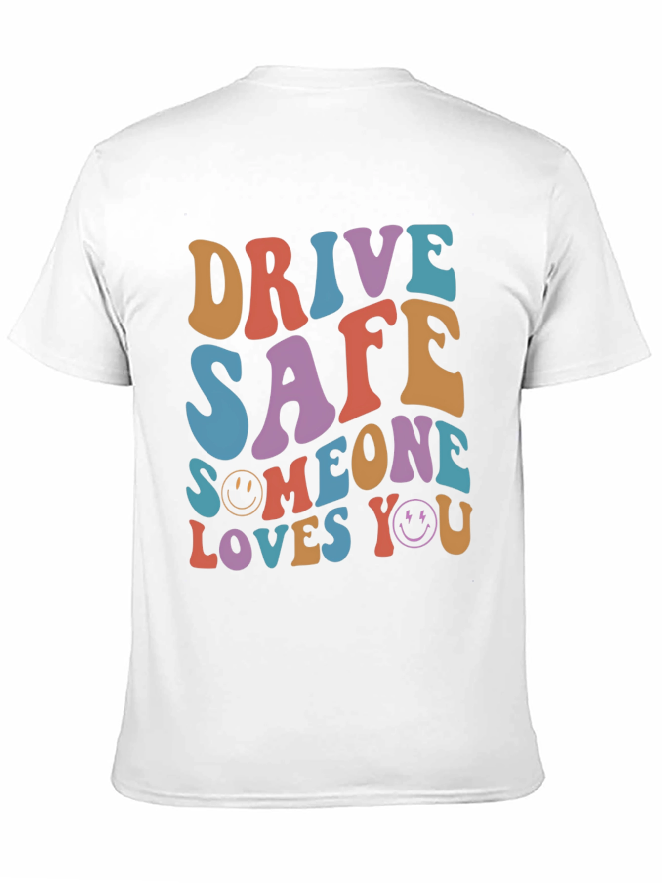 Black Drive Safe Graphic Tee - Retro Style T-Shirt view 11