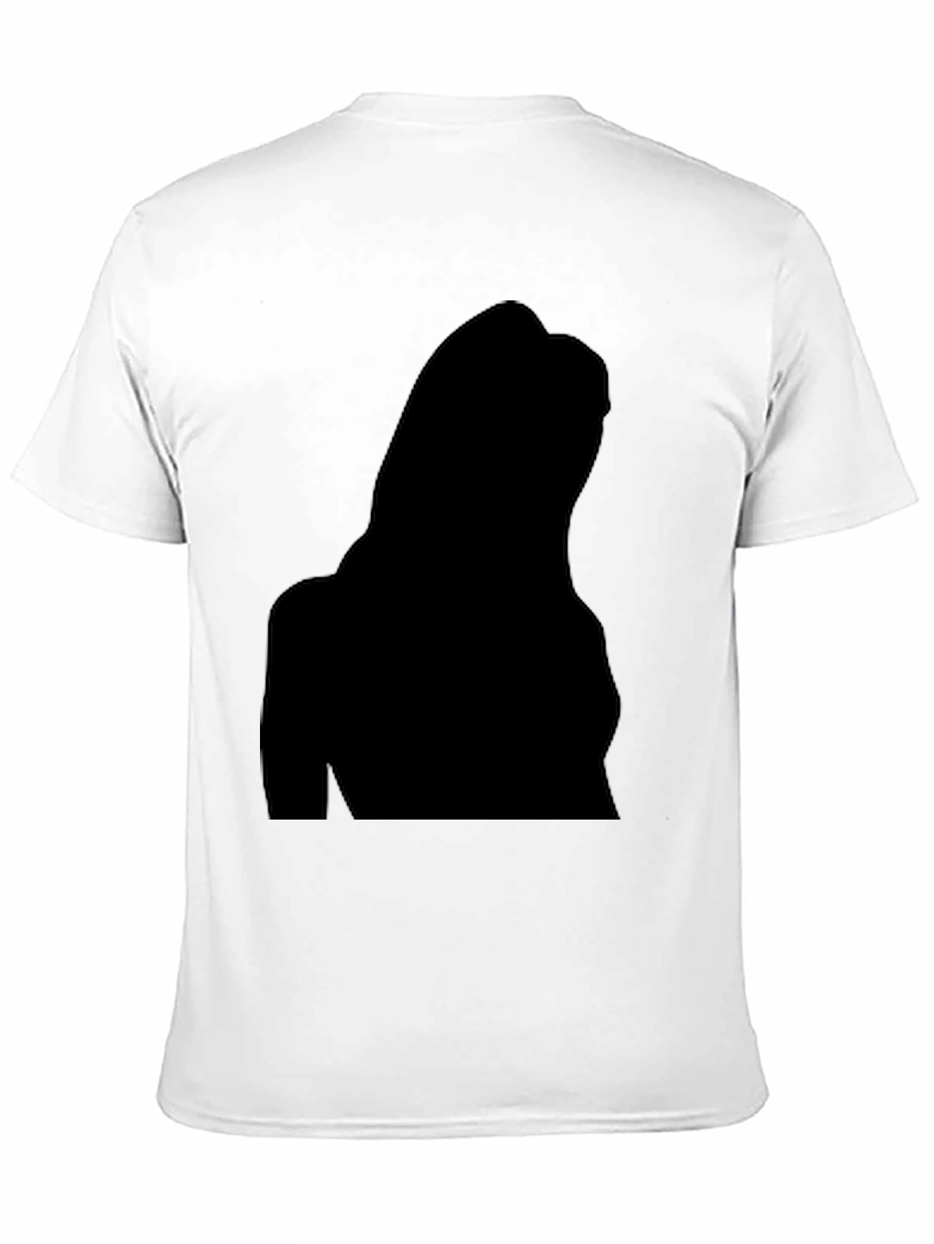 Black Men's Black Silhouette Graphic Tee - Casual Style view 11