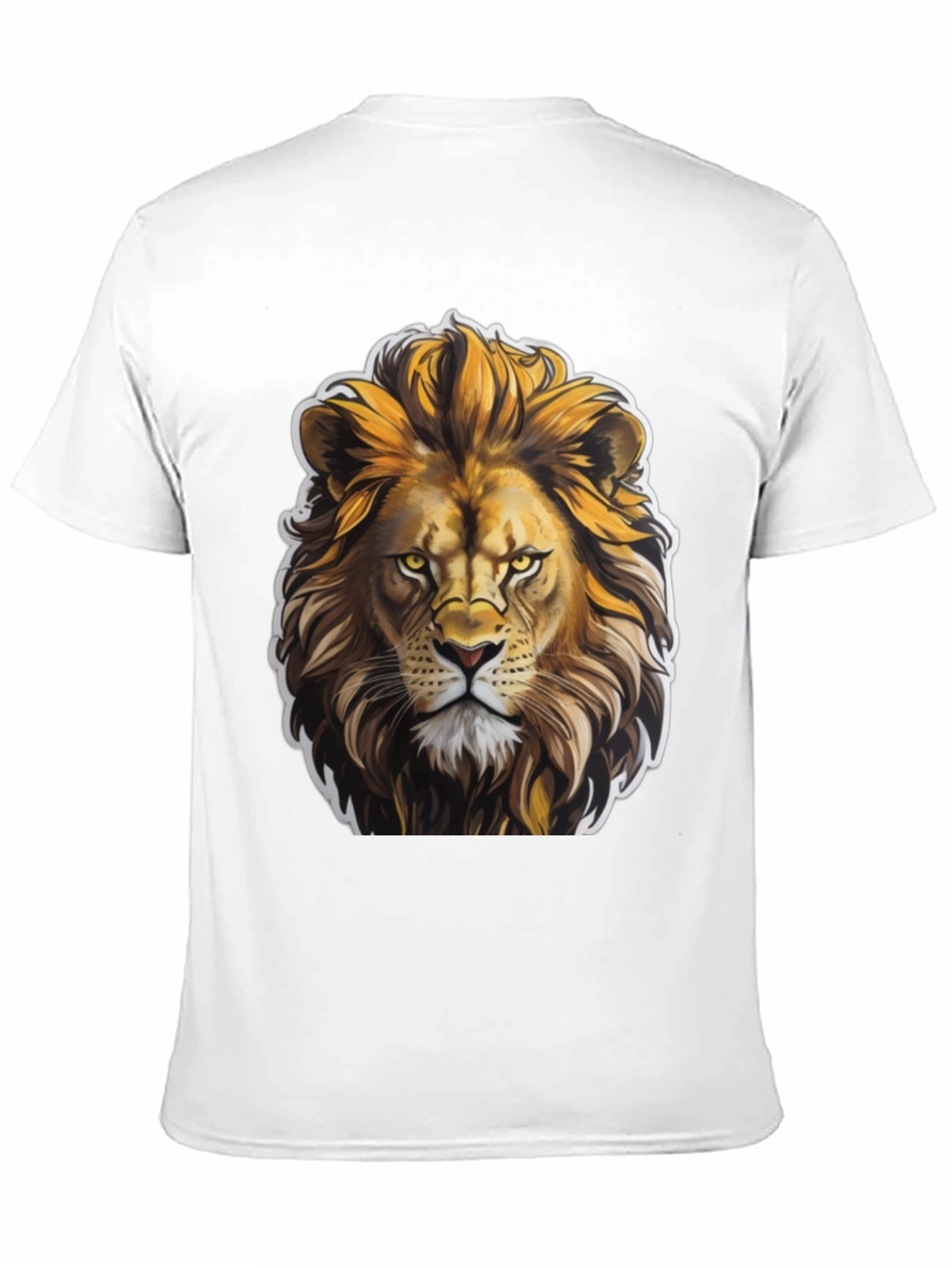 Black Lion King Graphic Tee - Black Cotton T-Shirt view 11