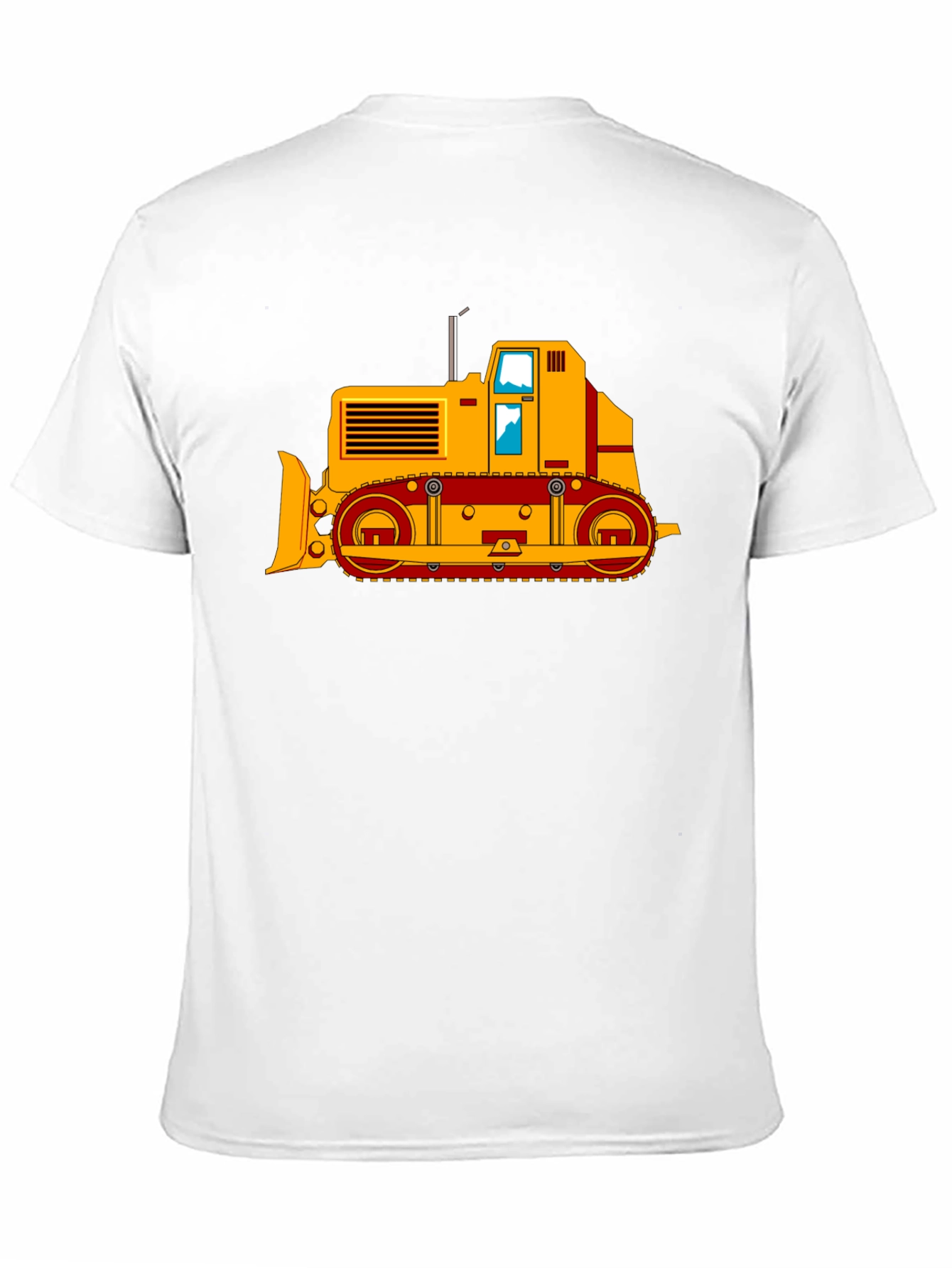 Black Bulldozer Graphic Tee - Black Cotton T-Shirt view 11