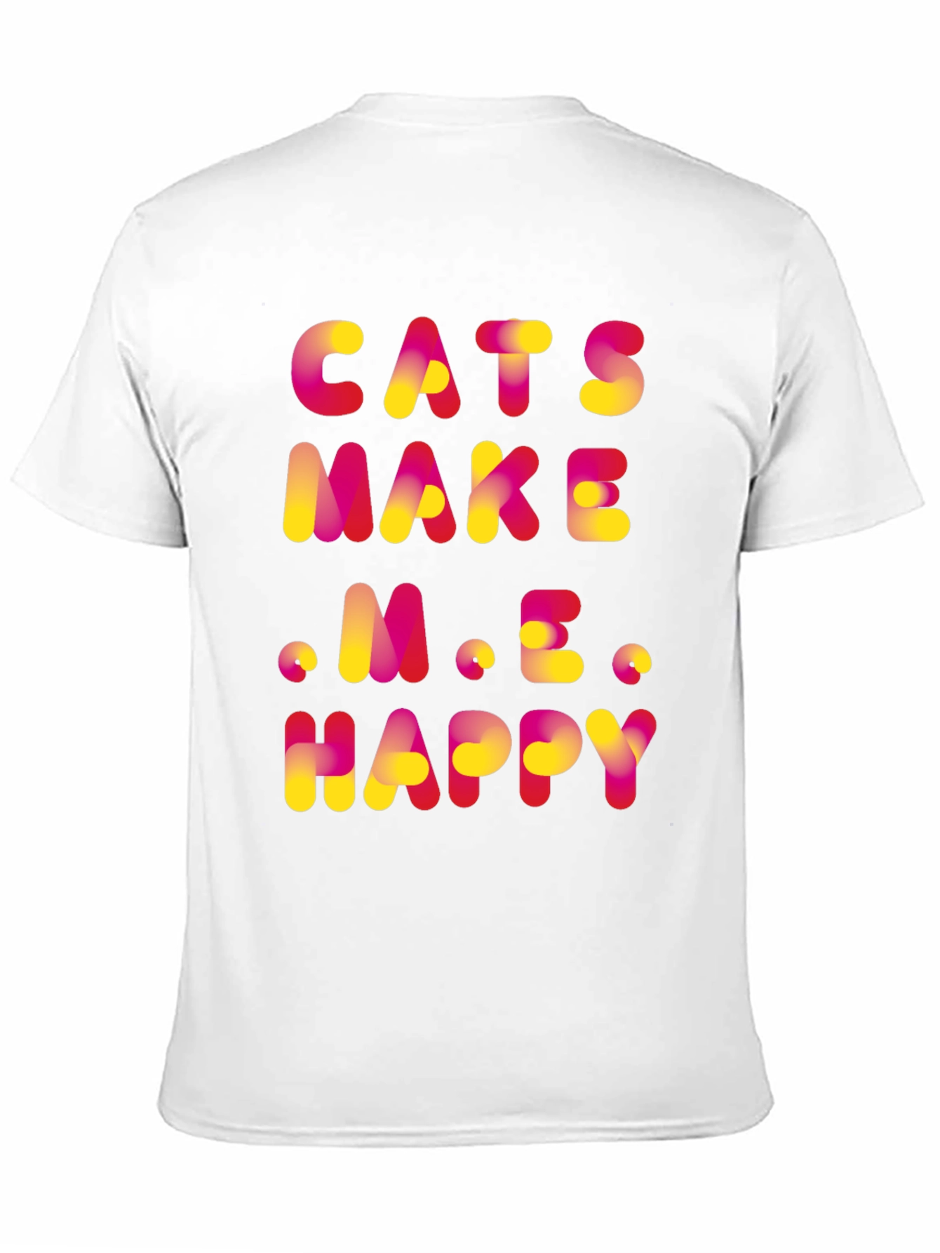 Black Cats Make Me Happy Graphic T-Shirt view 11
