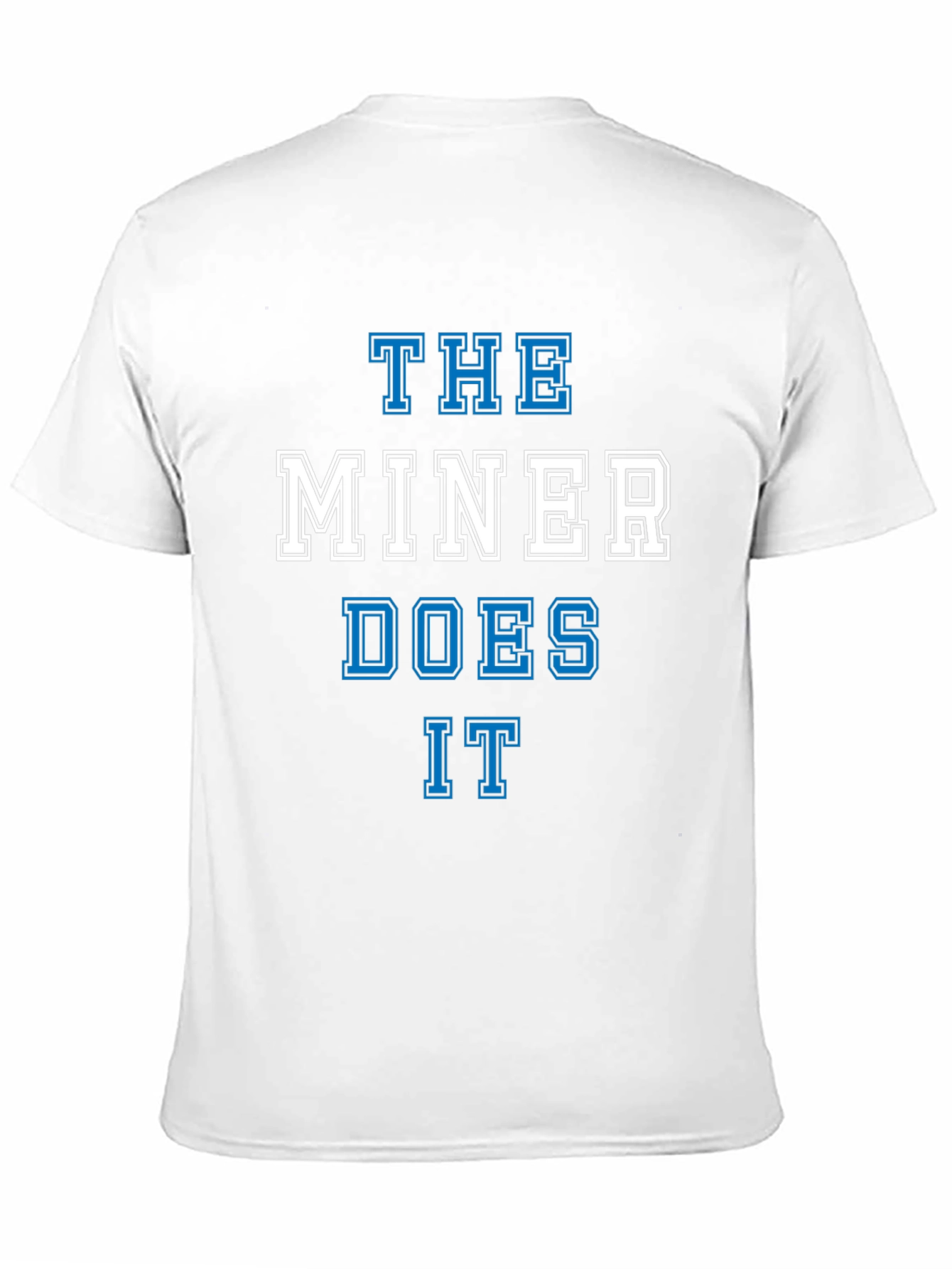 Black The Miner Does It Graphic Tee - Black Cotton T-Shirt view 11