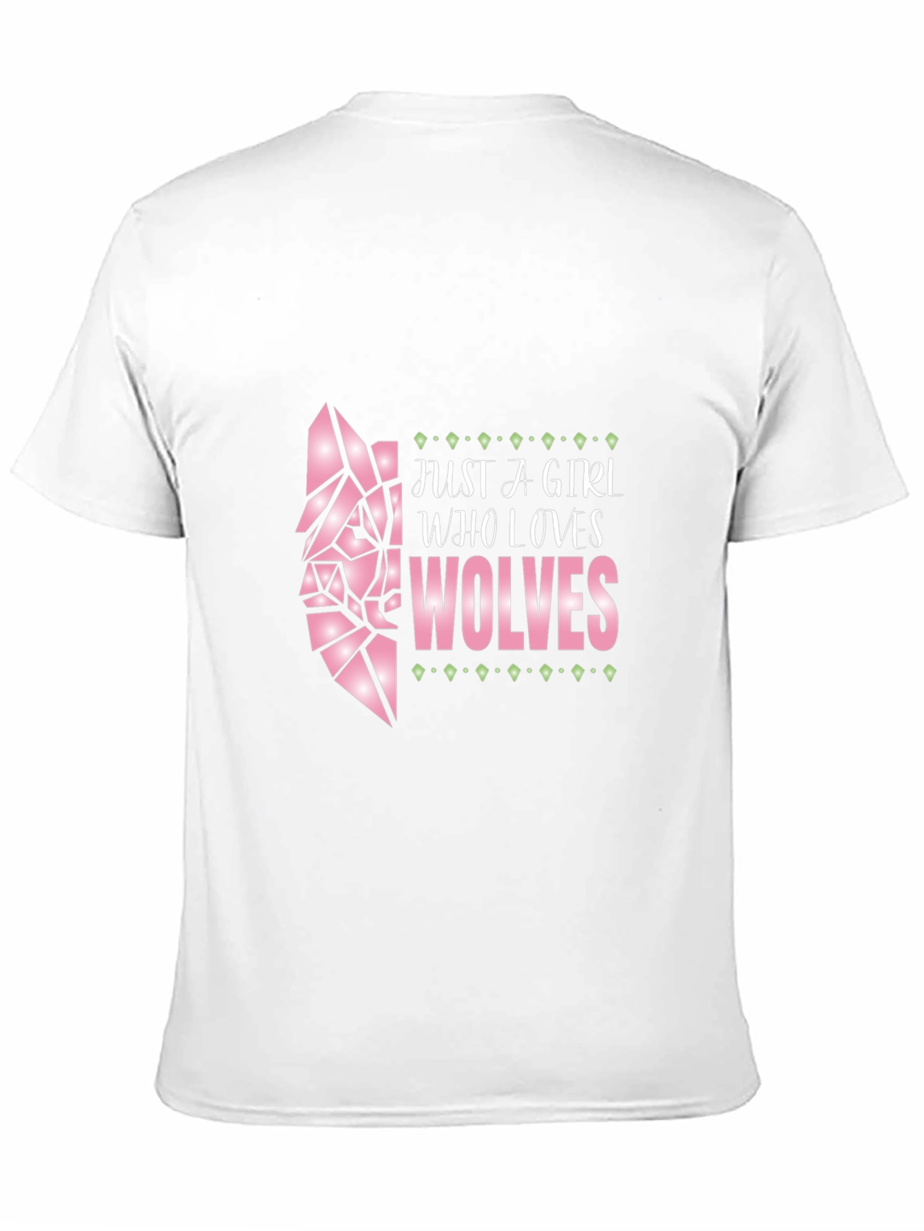 Black Girl Who Loves Wolves Graphic Tee - Black view 11