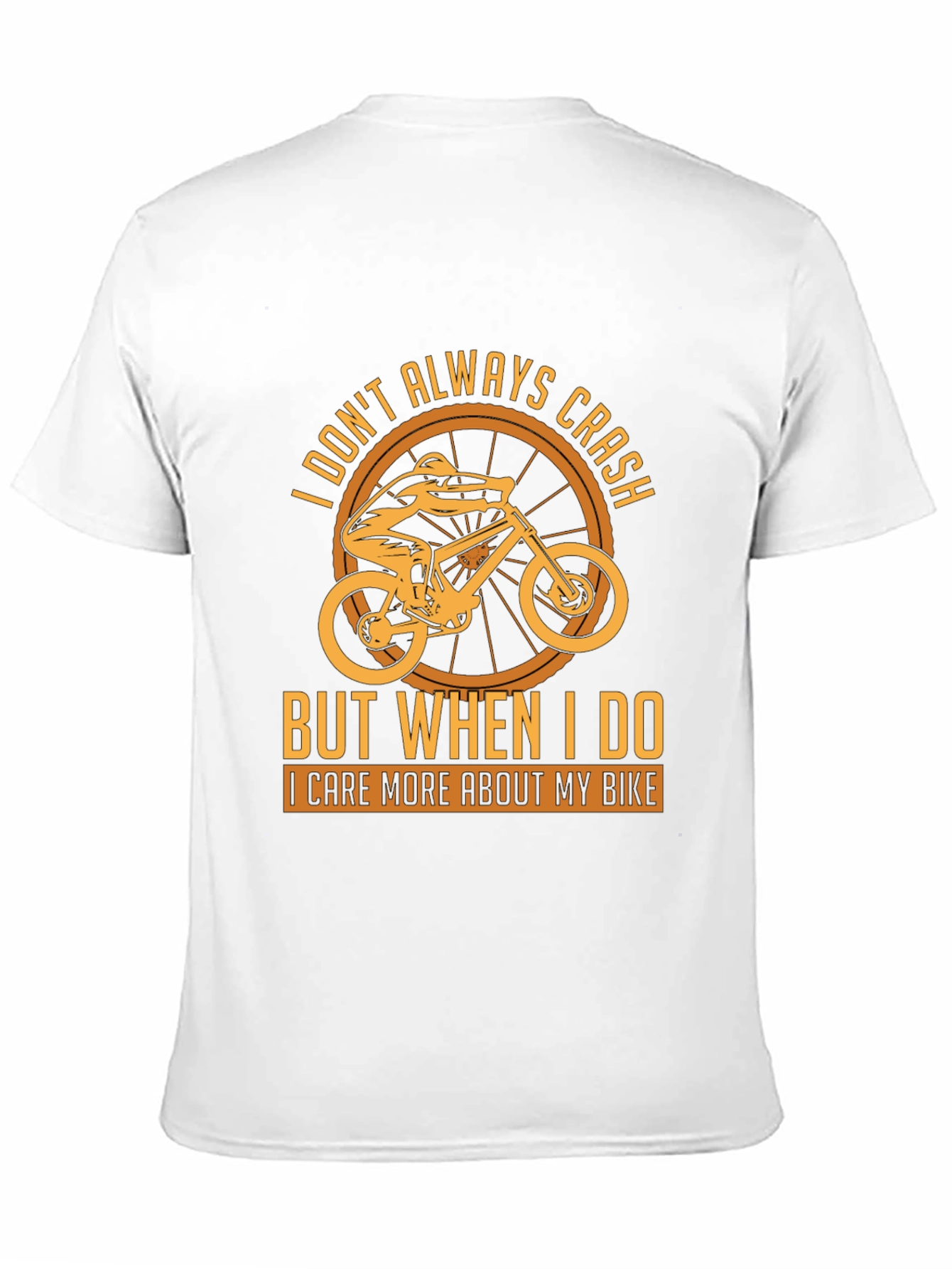 Black I Care More About My Bike T-Shirt view 11