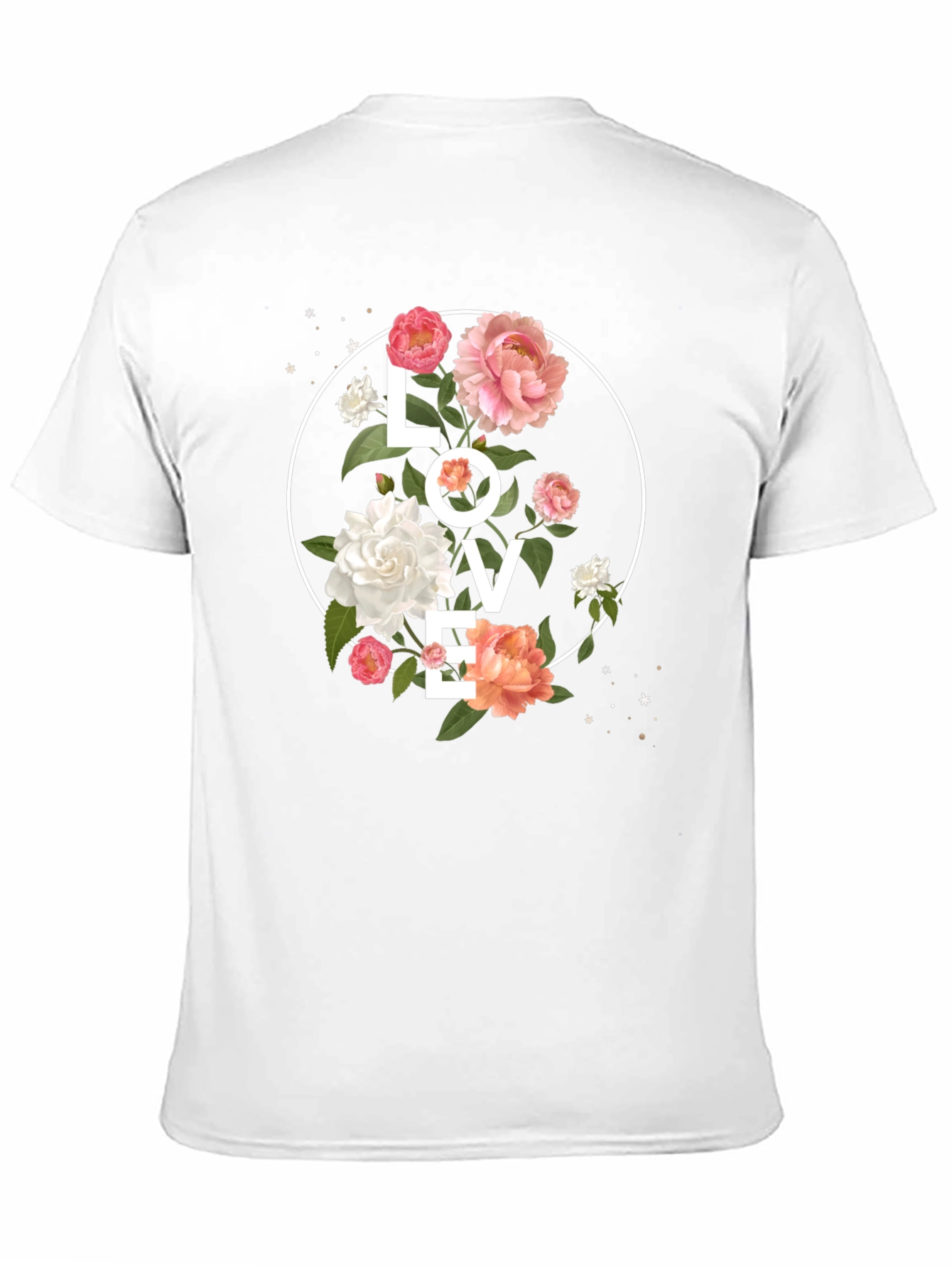 Black Floral LOVE Graphic Tee - Stylish Black T-Shirt view 11