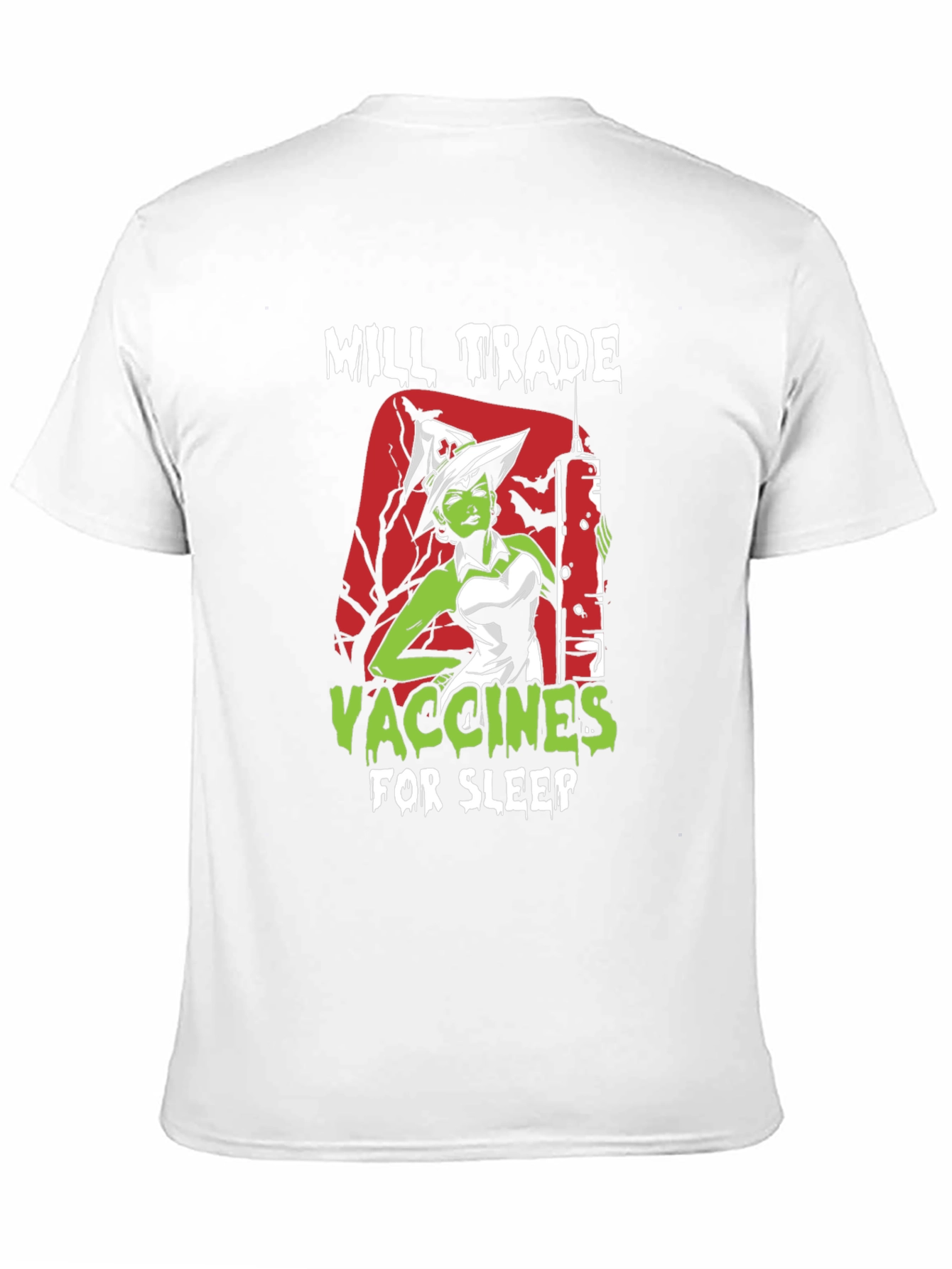 Black Will Trade Vaccines For Sleep T-Shirt view 11