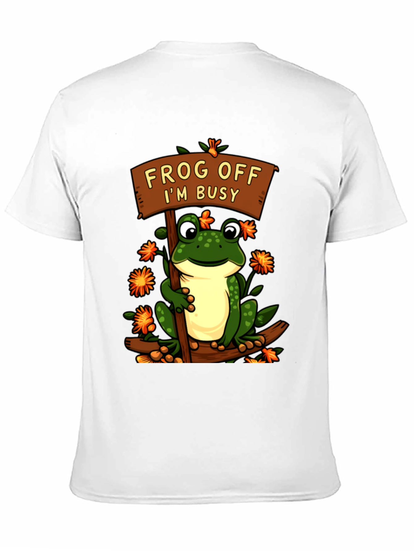 Black Frog Off I'm Busy T-Shirt Funny Animal Tee view 11