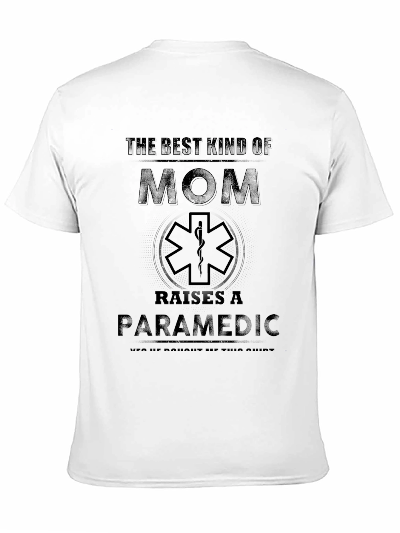 Black Best Kind of Mom Paramedic T-Shirt view 11