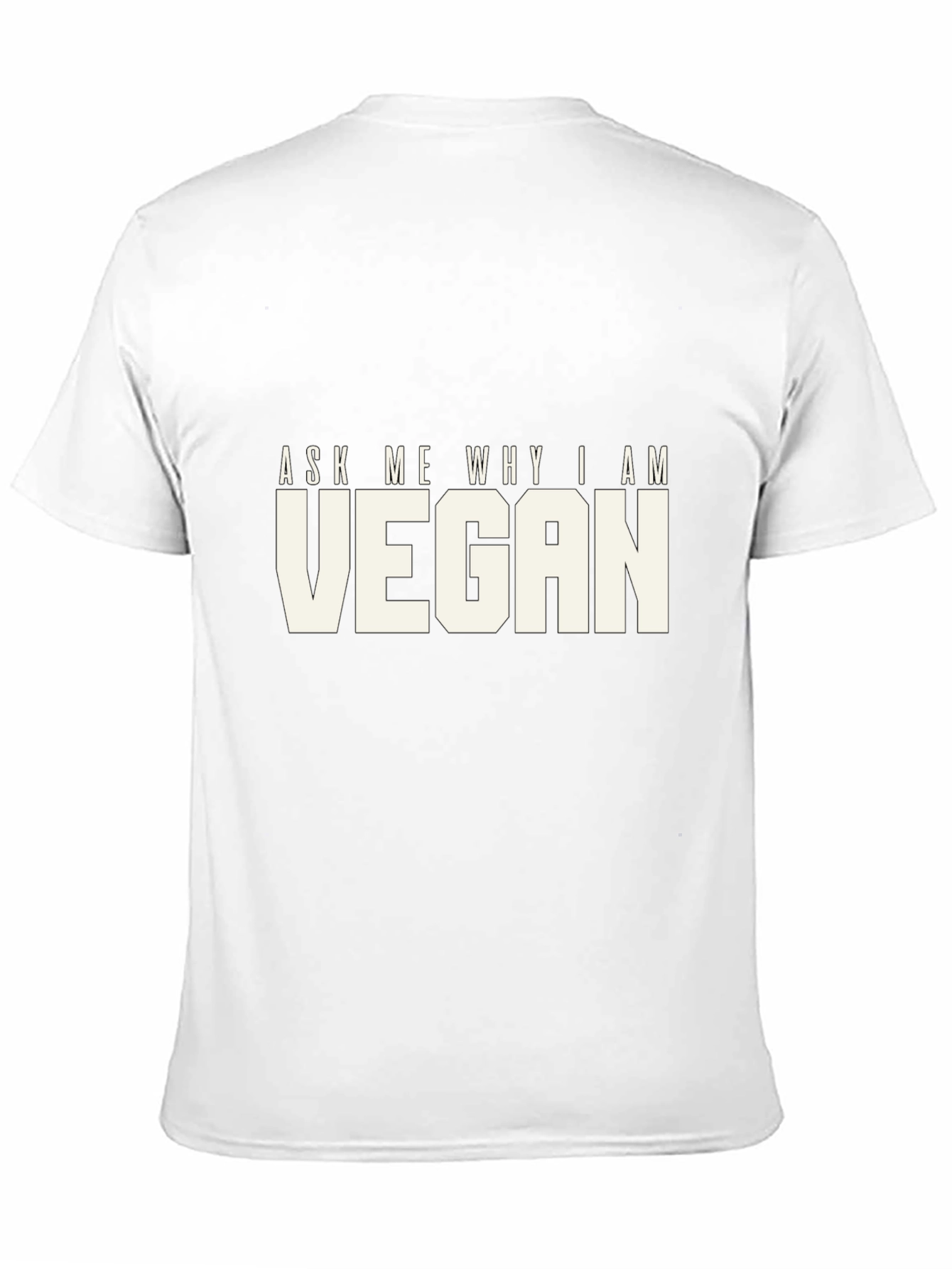 Black Ask Me Why I Am Vegan T-Shirt - Bold Statement Tee view 11