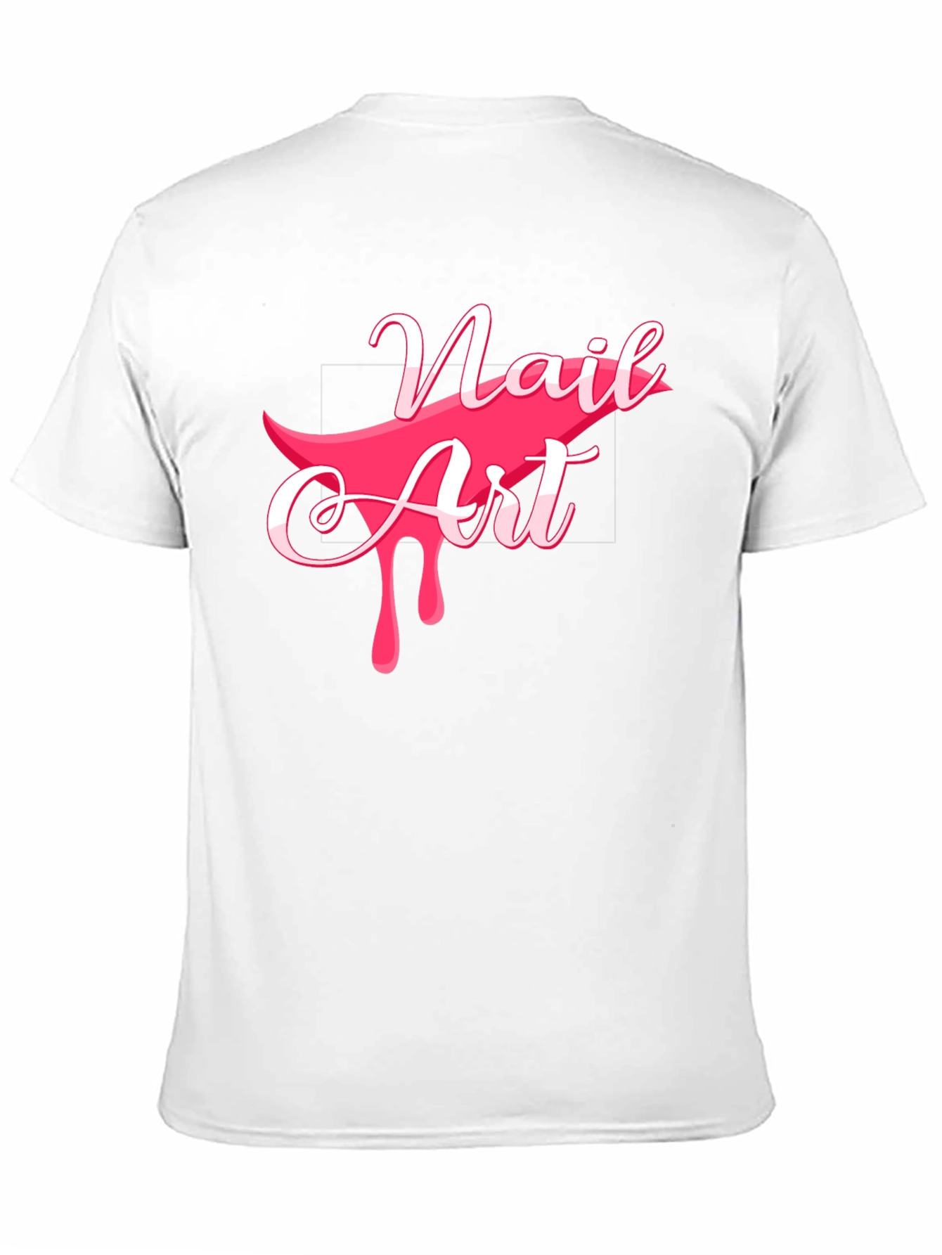 Black Nail Art Graphic Tee - Stylish Black Cotton T-Shirt view 11