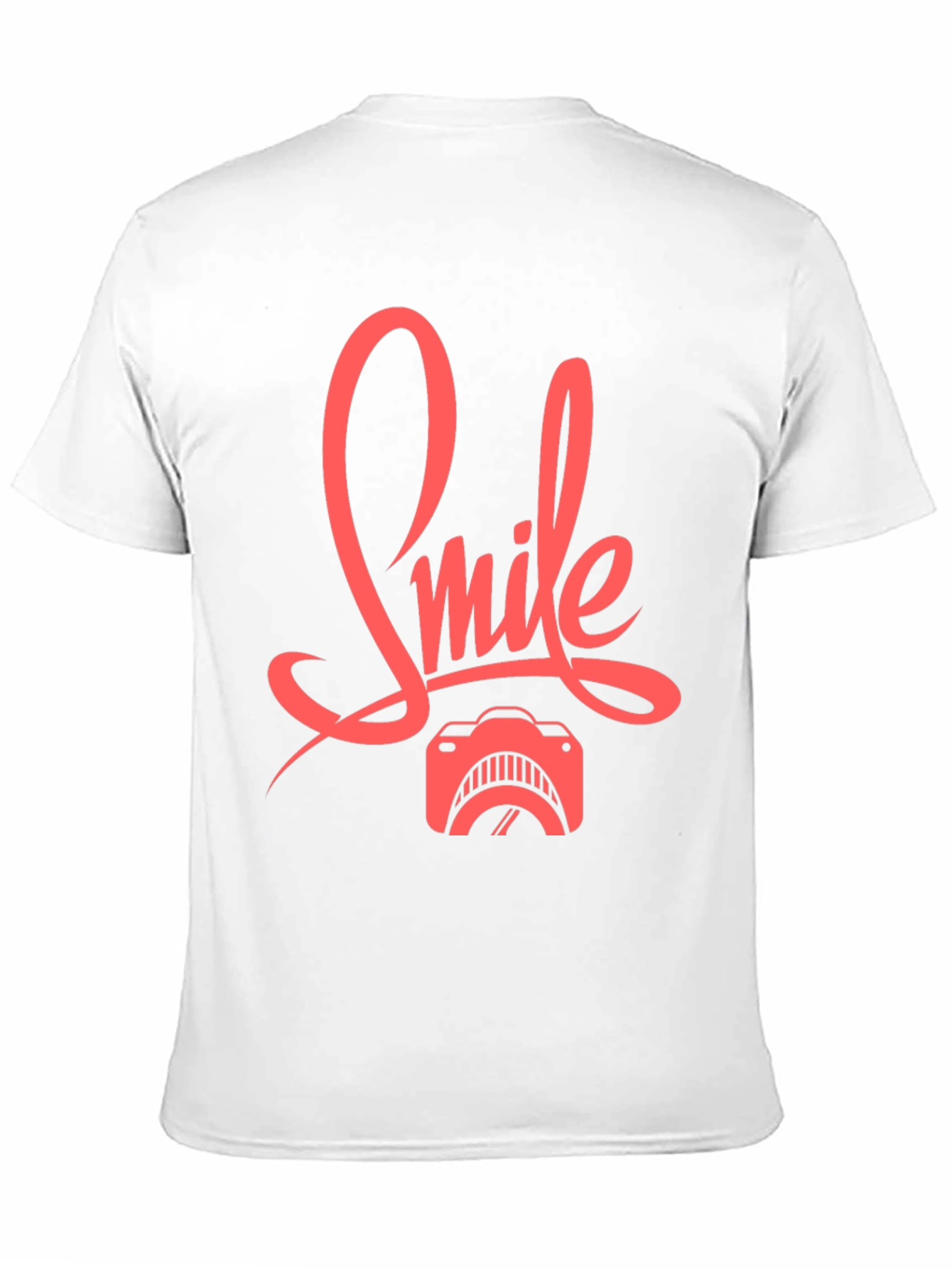 Black Smile Camera Graphic Tee - Black Cotton T-Shirt view 11