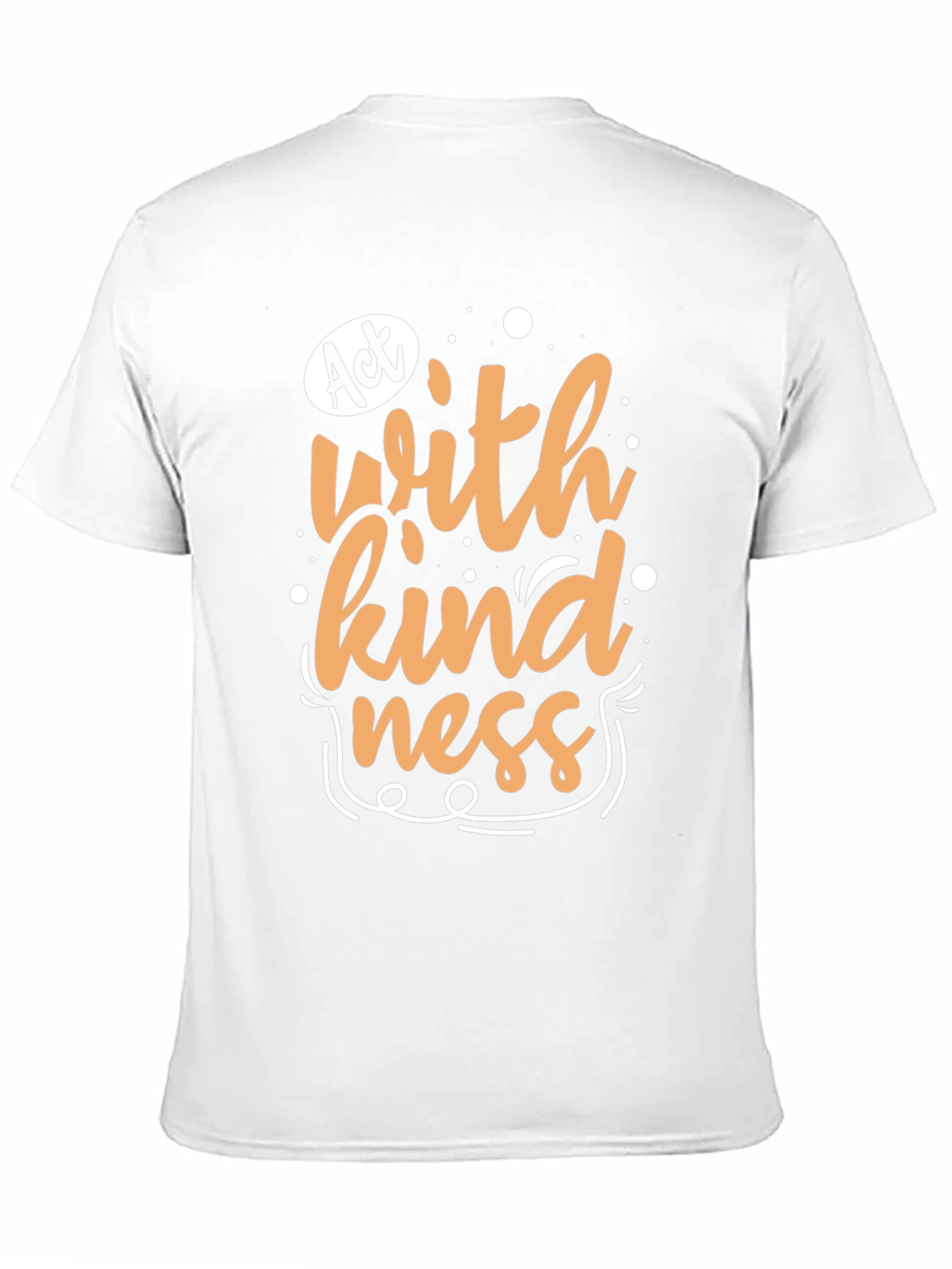 Black Act With Kindness Graphic Tee - Black view 11